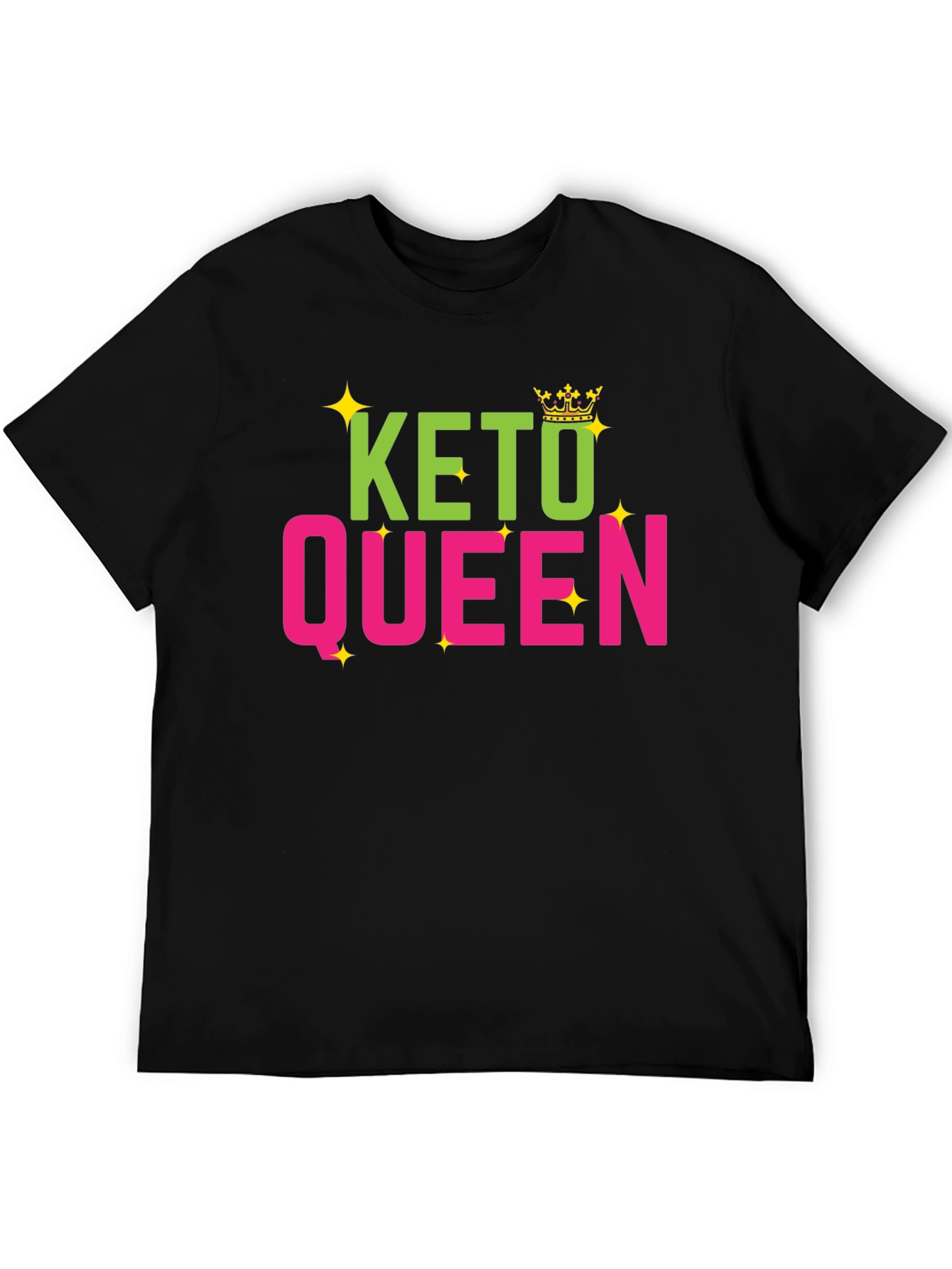 Keto Queen Graphic Tee - Trendy Diet Lifestyle T-Shirt