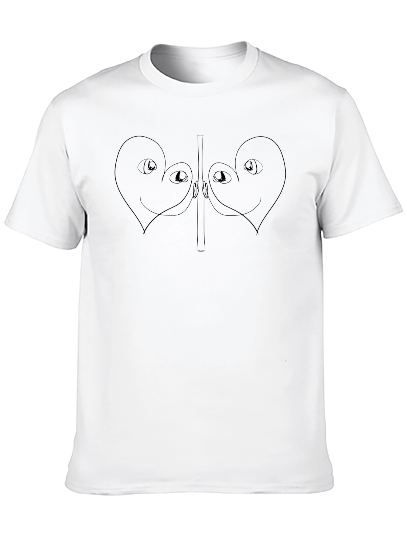 Heart Eyes Tee - Unique Graphic T-Shirt