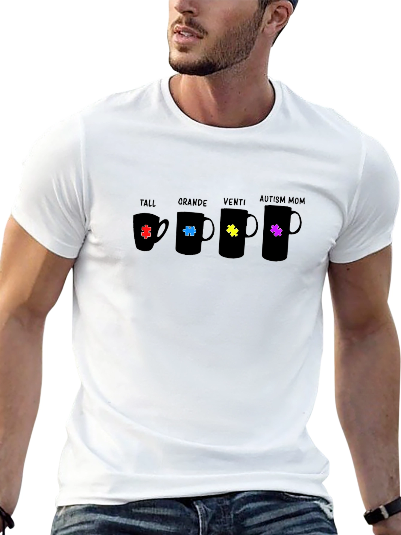 Autism Mom Coffee Mug Size T-Shirt