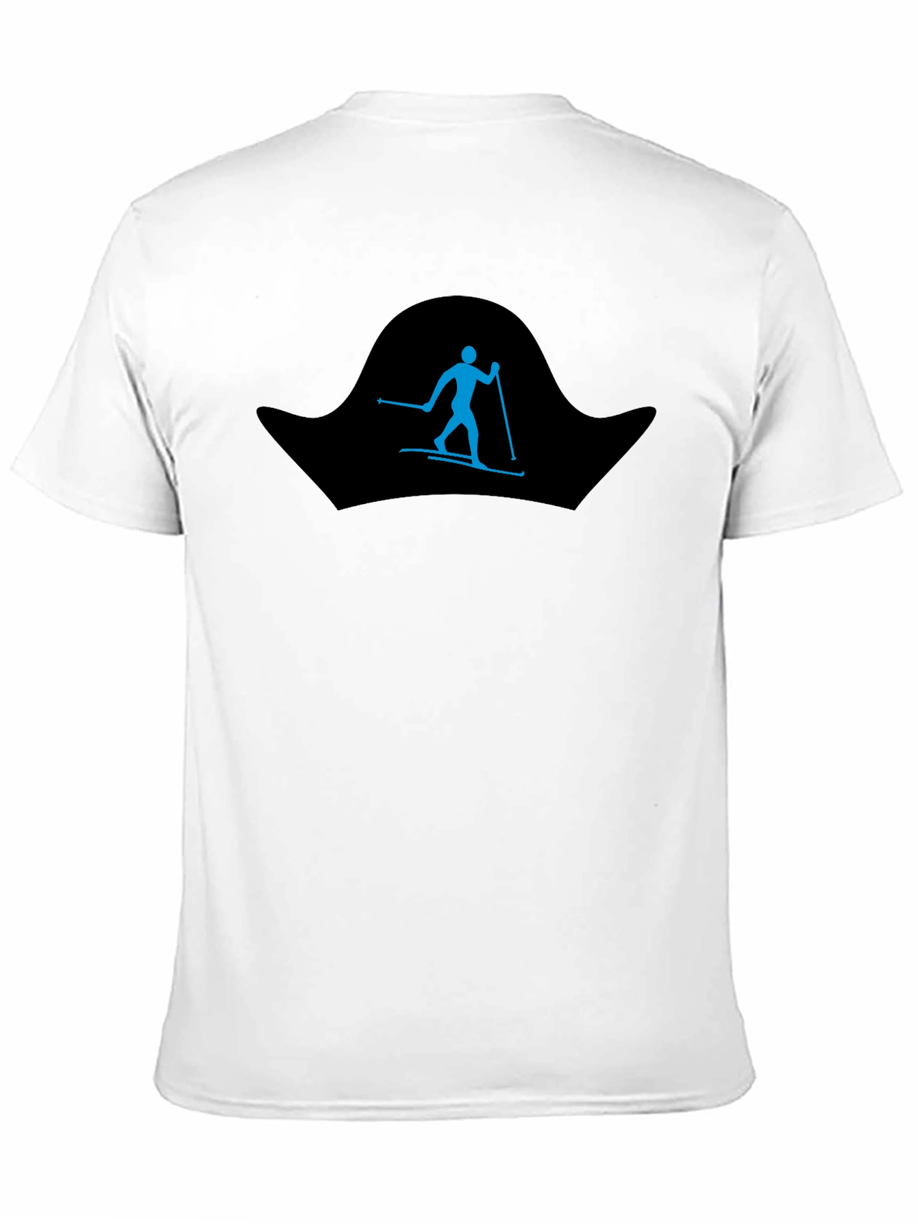 Skiing Silhouette T-Shirt - Black Graphic Tee