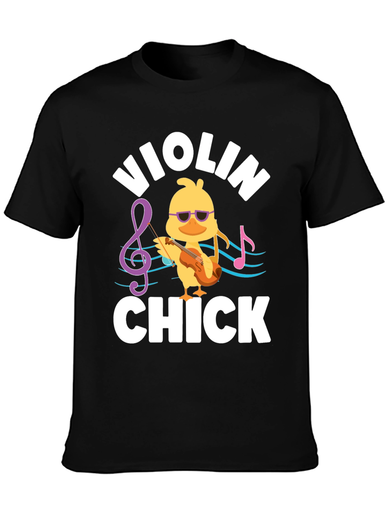 Violin Chick Graphic T-Shirt