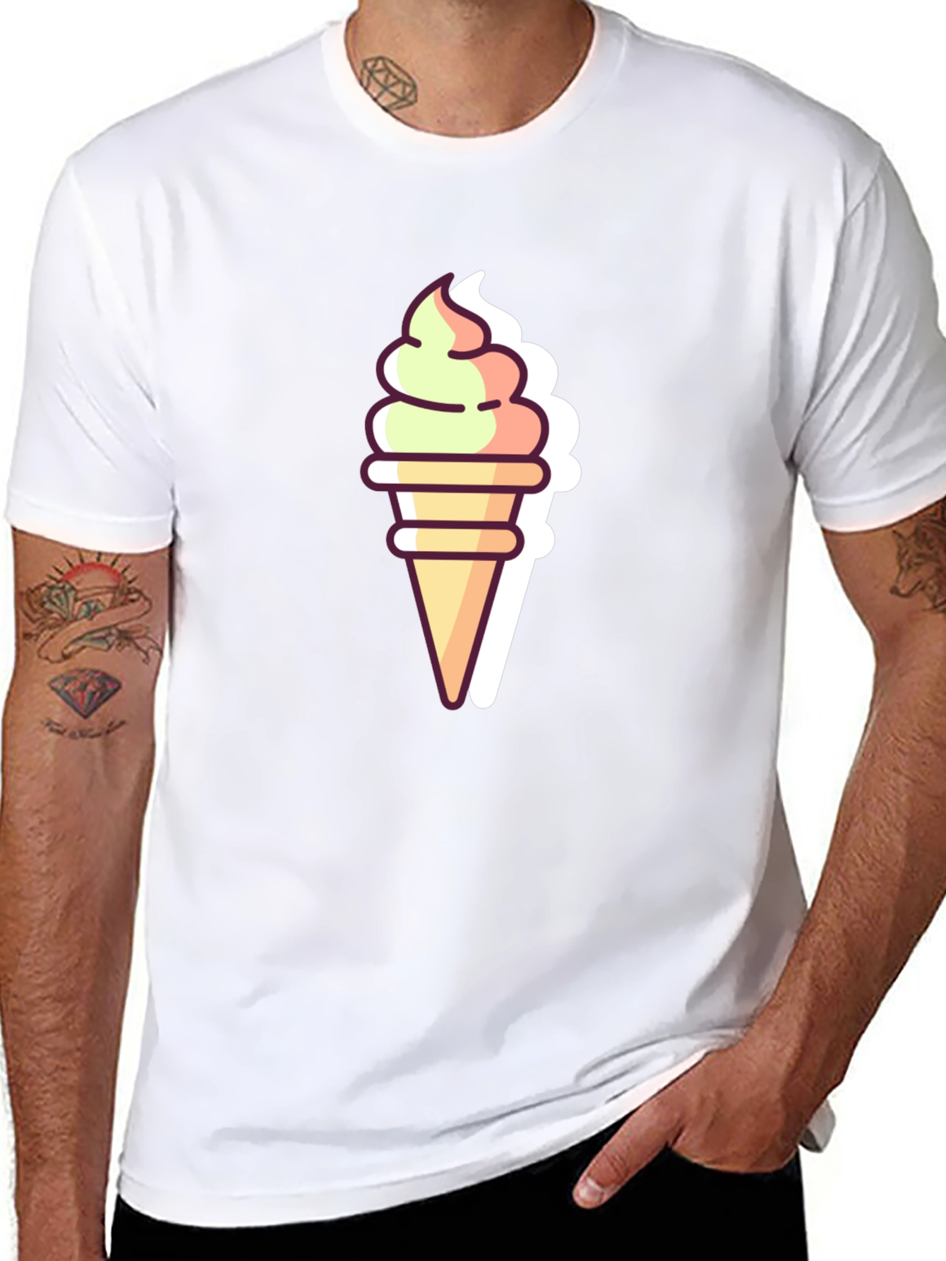 Ice Cream Cone Graphic Tee
