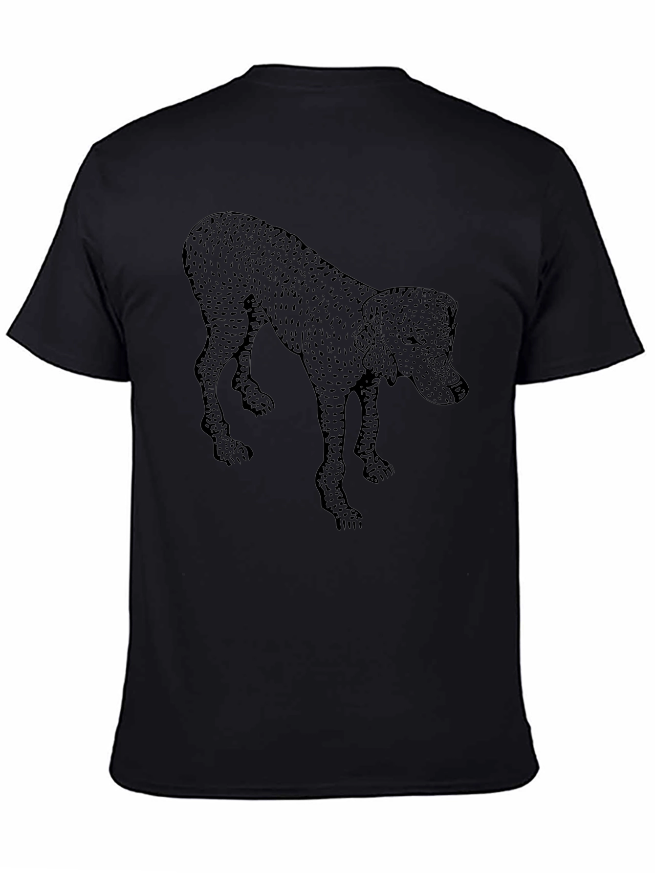 Dog Graphic Tee - Mens Black T-Shirt