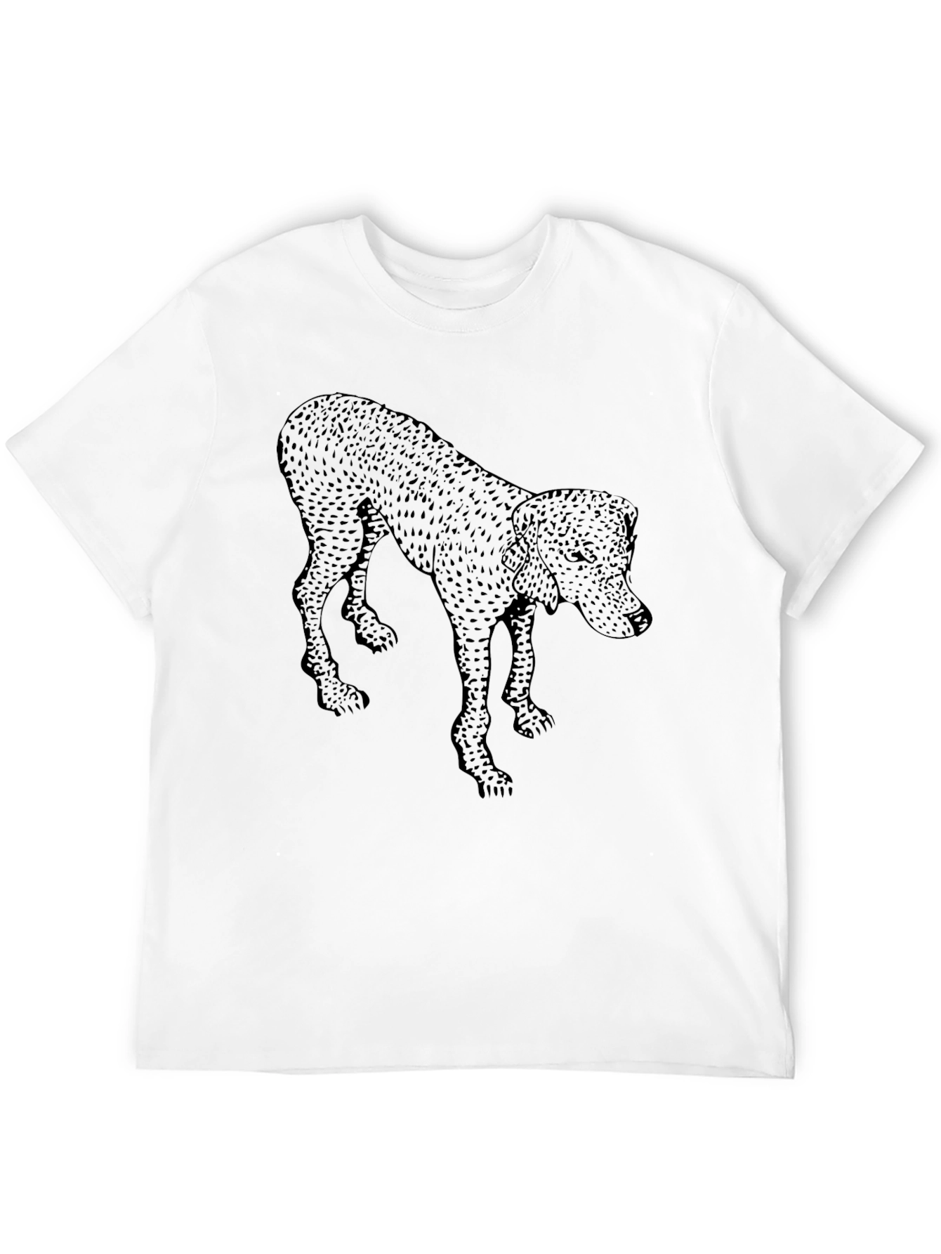 Dog Graphic Tee - Mens Black T-Shirt