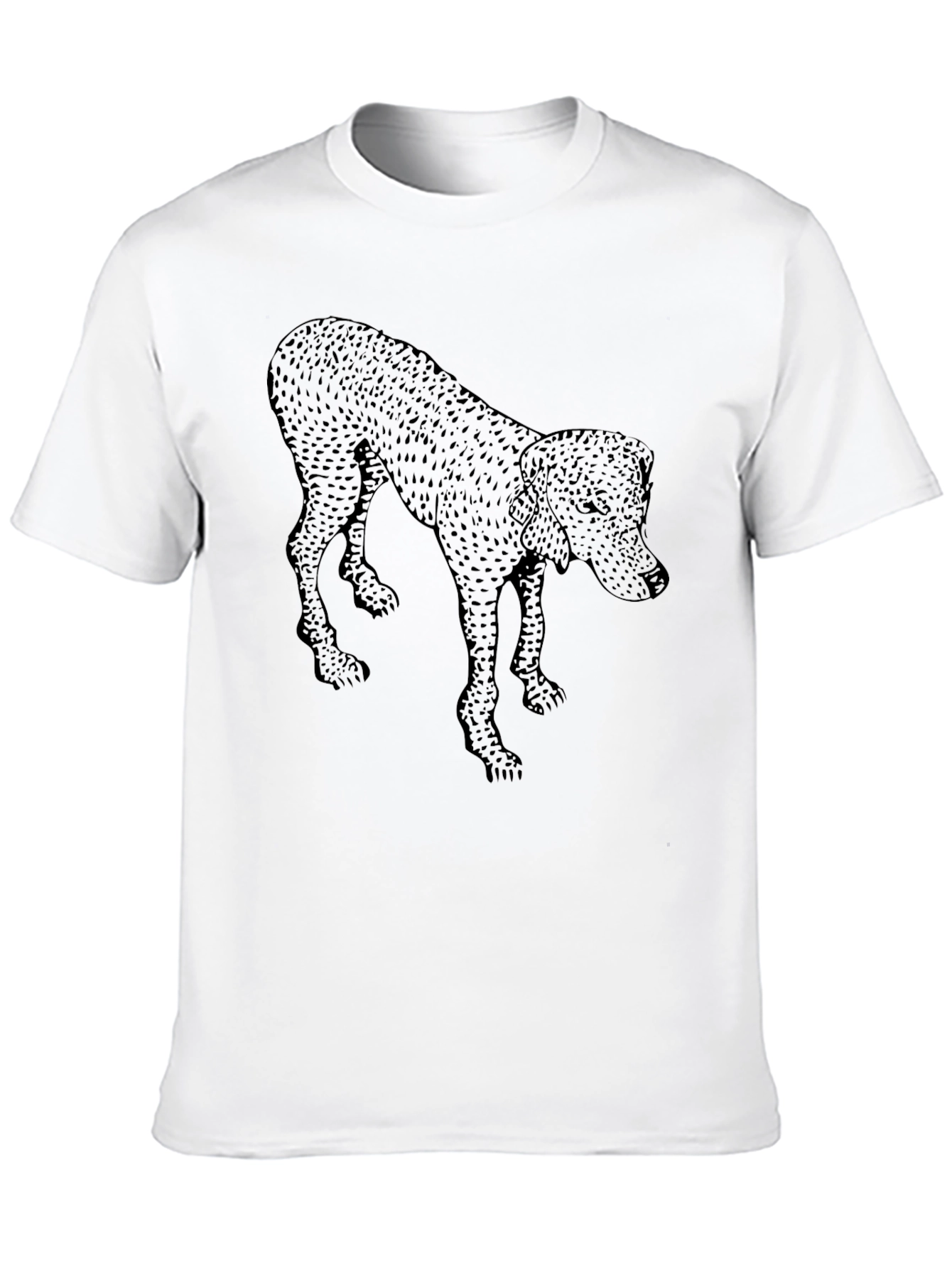 Dog Graphic Tee - Mens Black T-Shirt