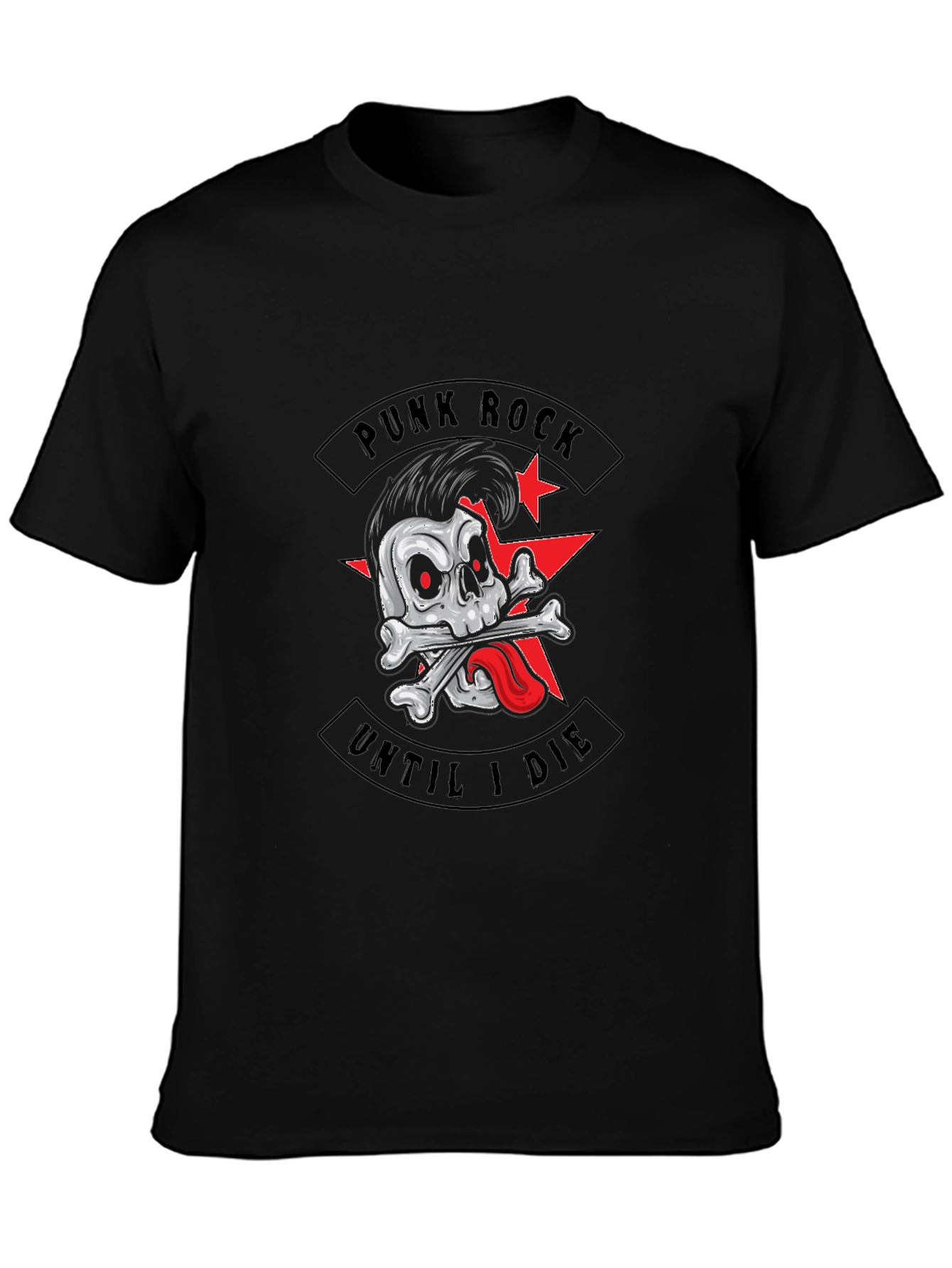 Punk Rock Skull T-Shirt