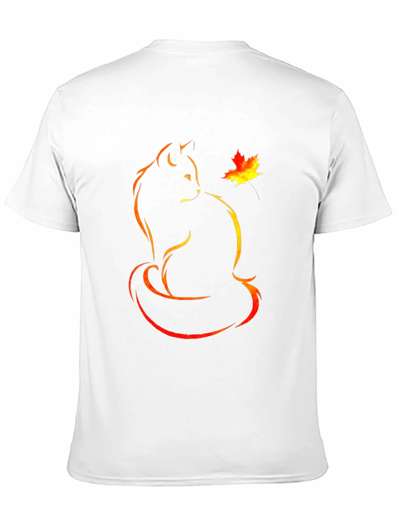 Autumn Cat T-Shirt - Black