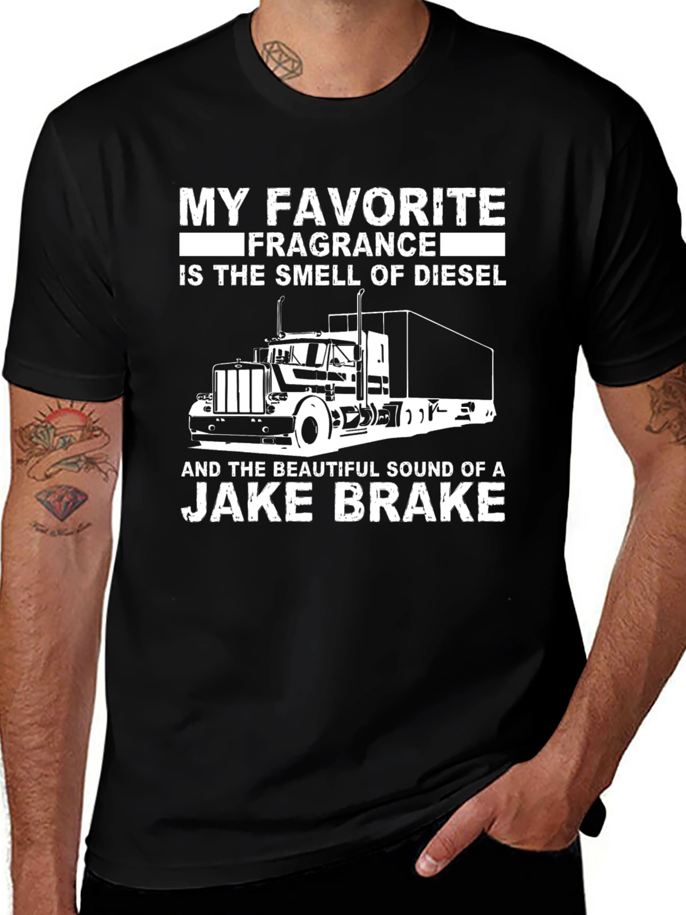 Diesel & Jake Brake T-Shirt: Truckers Favorite Fragrance