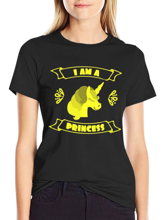I Am A Princess T-Shirt - Unicorn Design