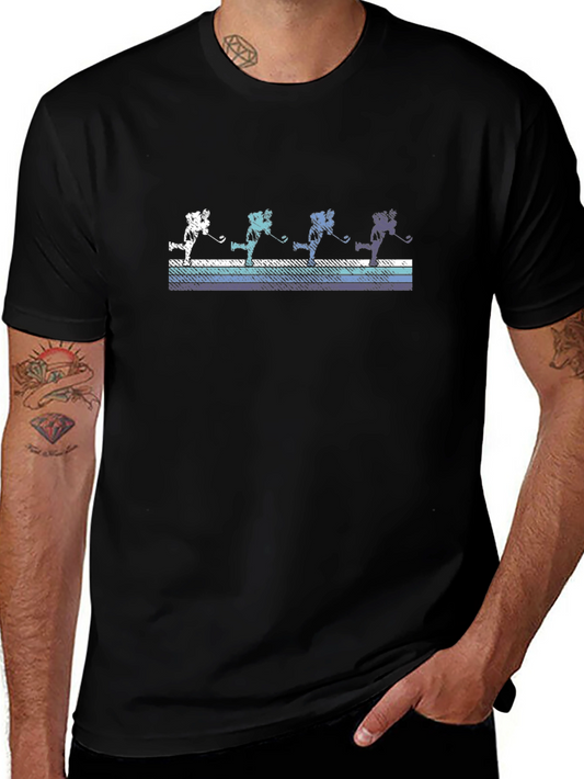 Retro Hockey Player T-Shirt