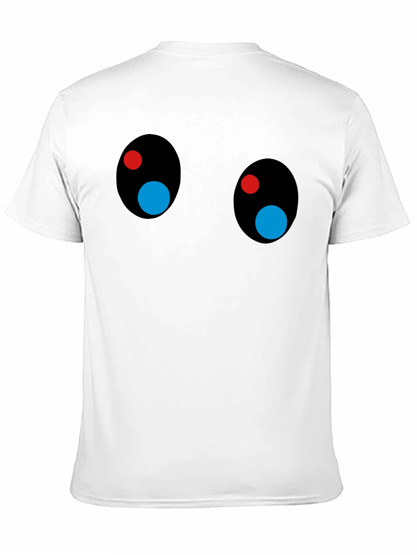 Humorous Eyes Graphic Black T-Shirt