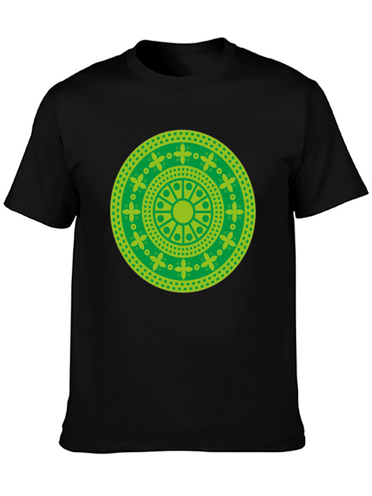 Green Mandala Graphic T-Shirt