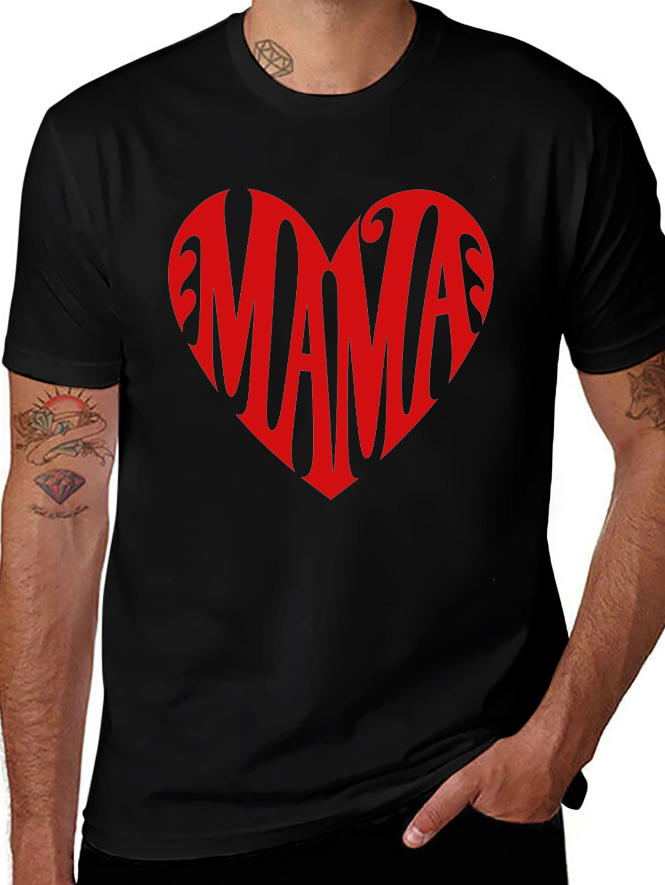 Mama Heart Graphic Tee - Perfect Mothers Day Gift