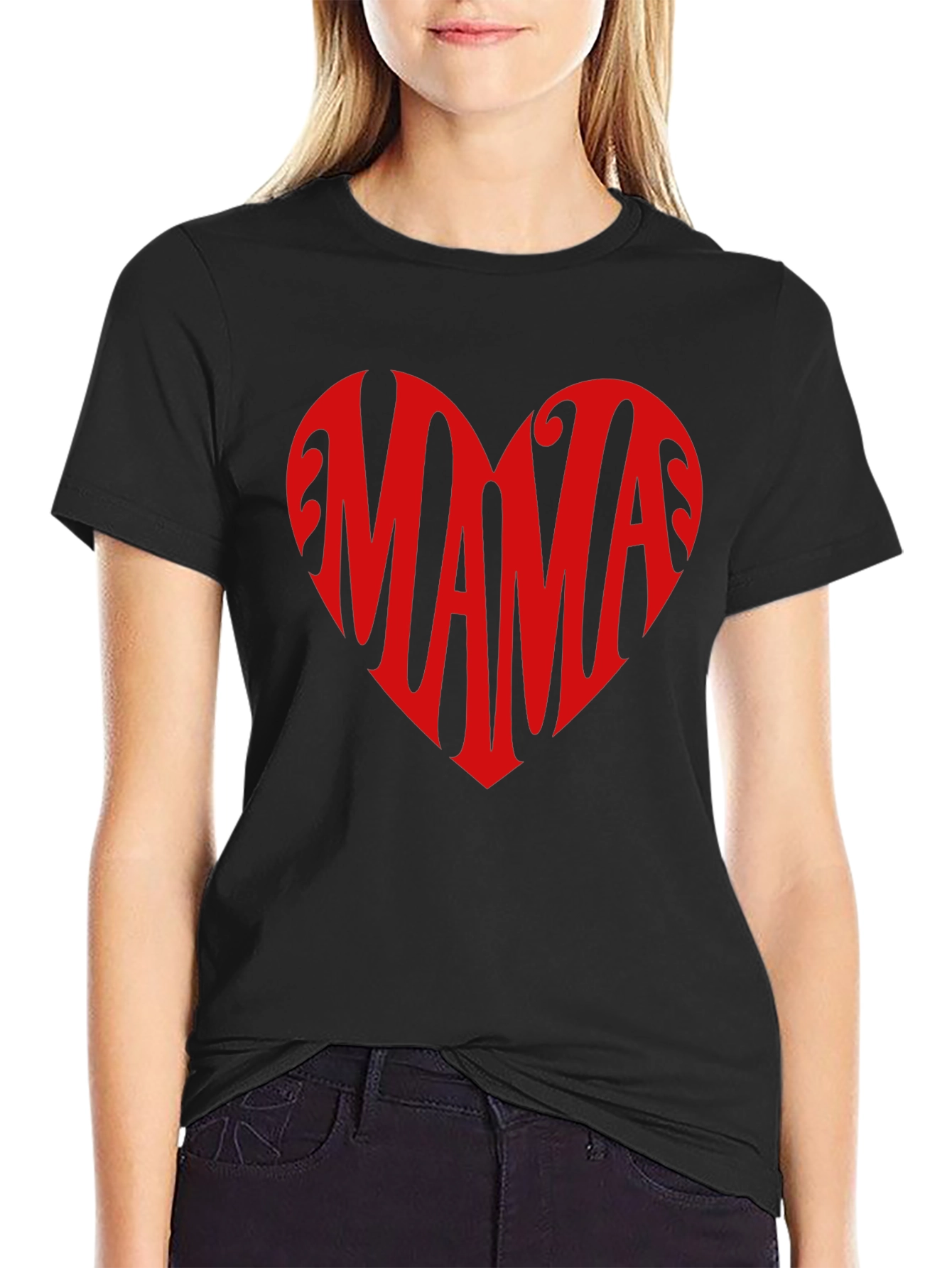 Mama Heart Graphic Tee - Perfect Mothers Day Gift