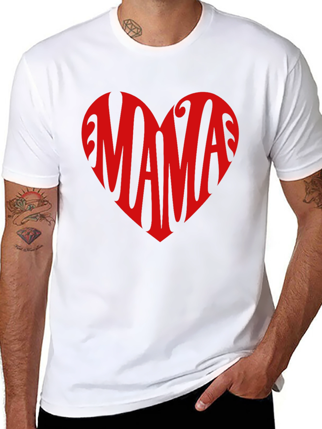 Mama Heart Graphic Tee - Perfect Mothers Day Gift
