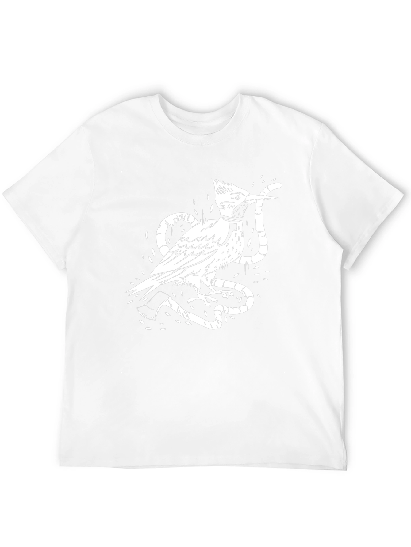 Bird & Snake Graphic Print Tee