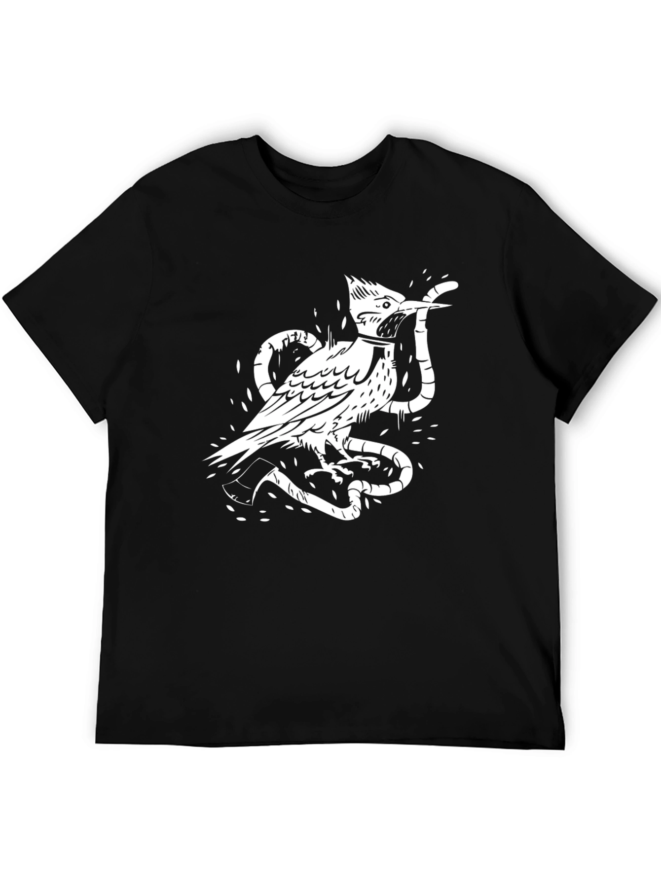 Bird & Snake Graphic Print Tee