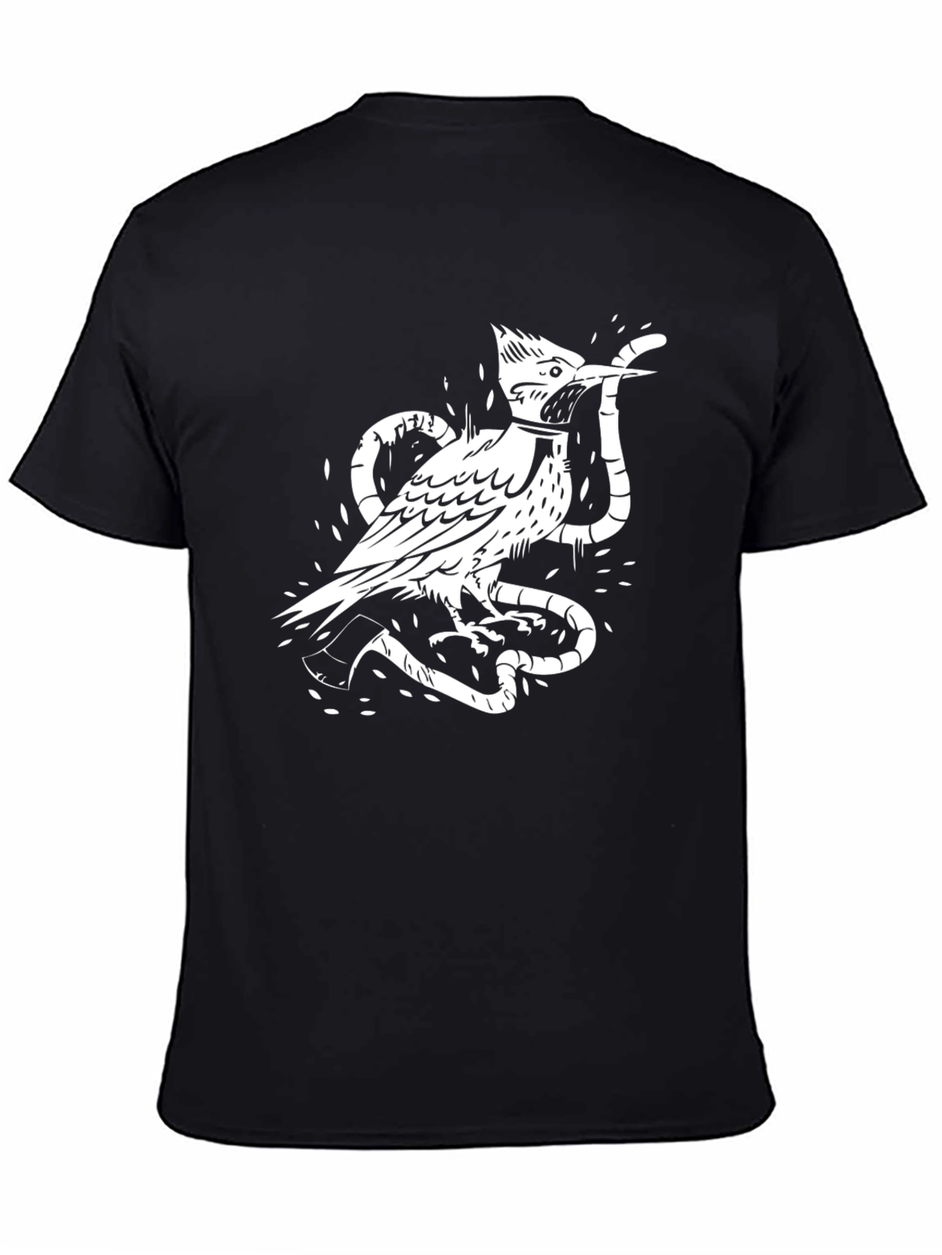 Bird & Snake Graphic Print Tee