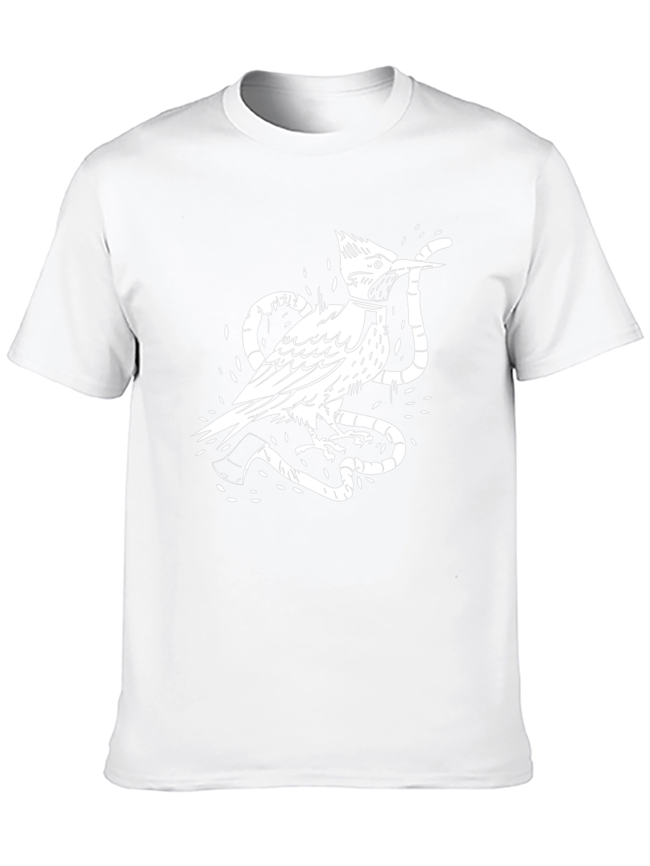 Bird & Snake Graphic Print Tee