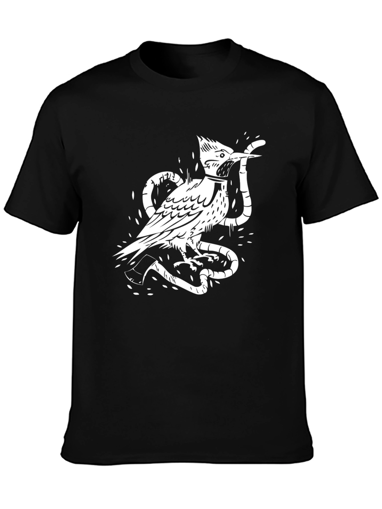 Bird & Snake Graphic Print Tee
