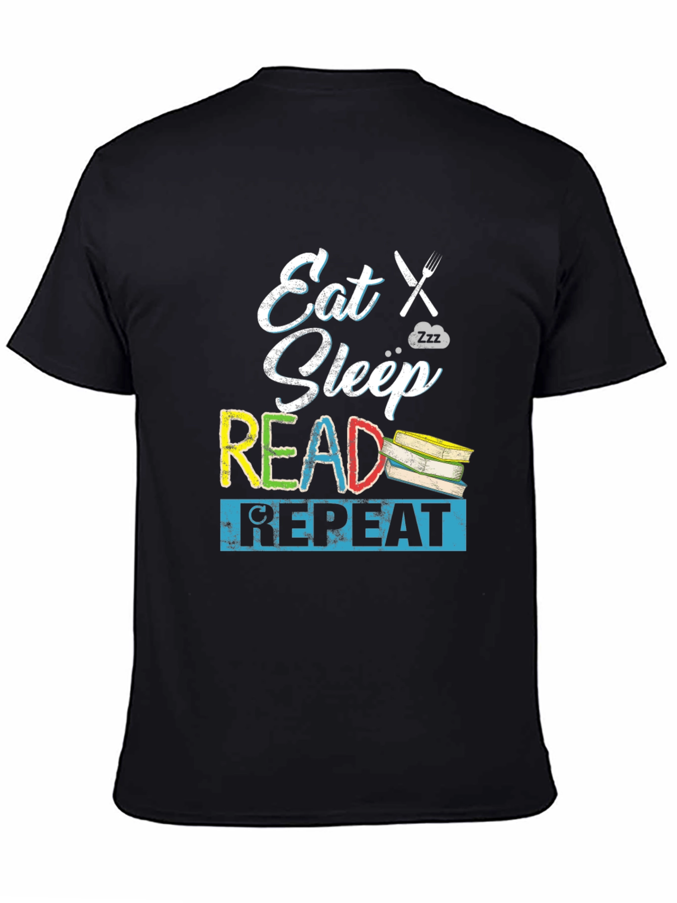 Eat Sleep Read Repeat Graphic Tee