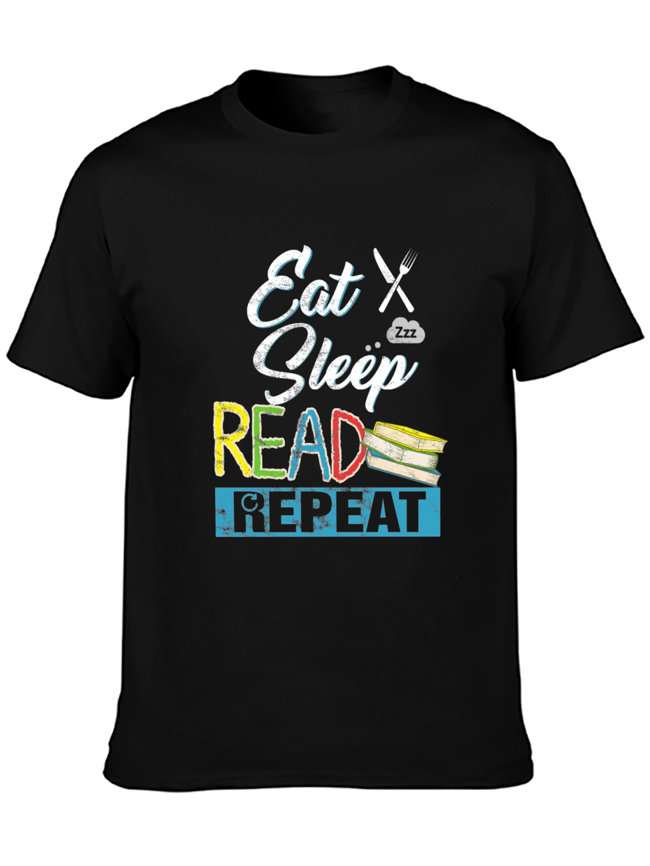 Eat Sleep Read Repeat Graphic Tee