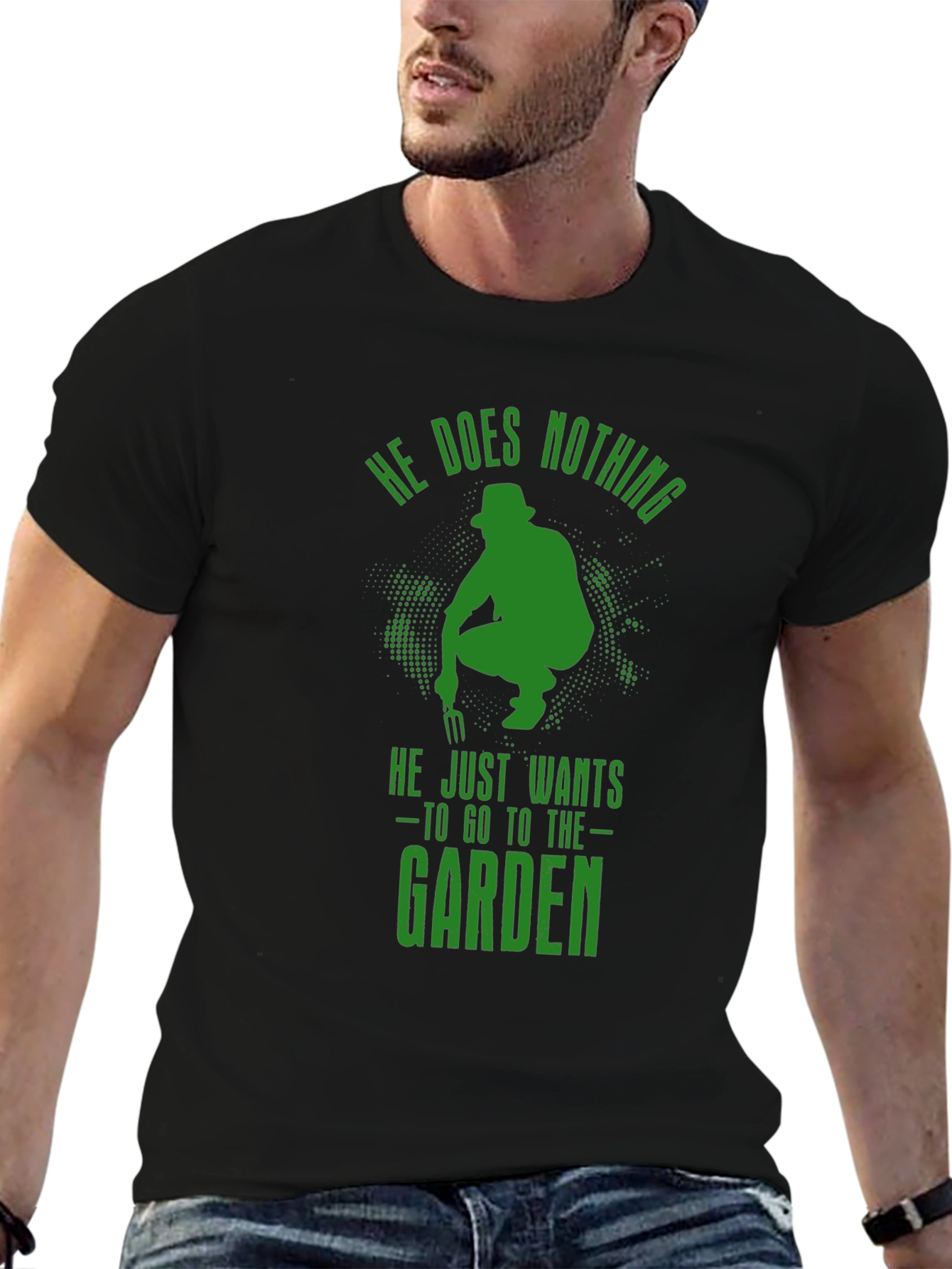 Gardener T-Shirt - He Does Nothing Funny Garden Tee