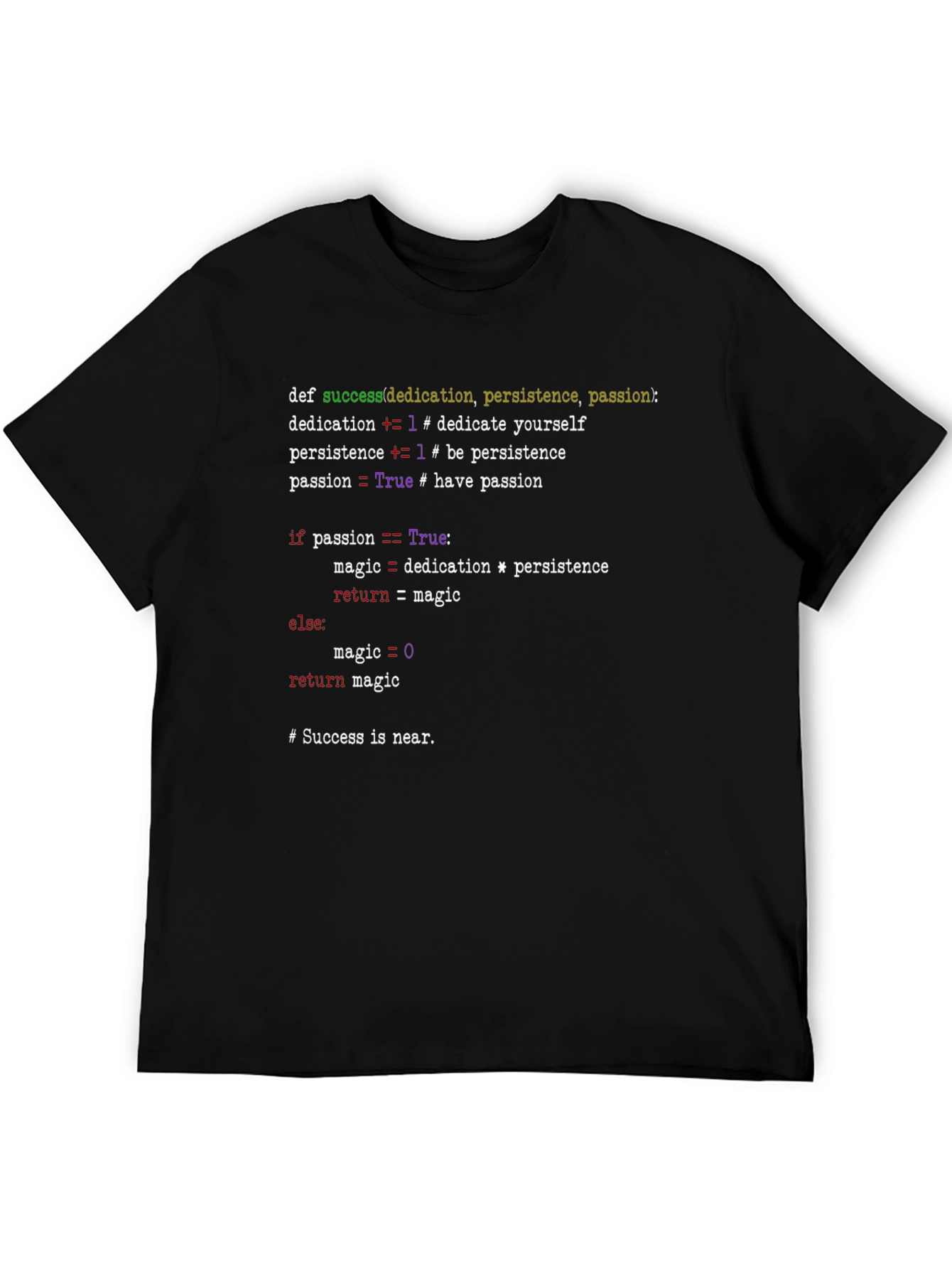 Python Code T-Shirt - Success Formula Tee