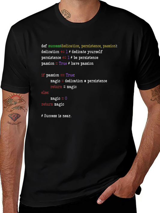 Python Code T-Shirt - Success Formula Tee