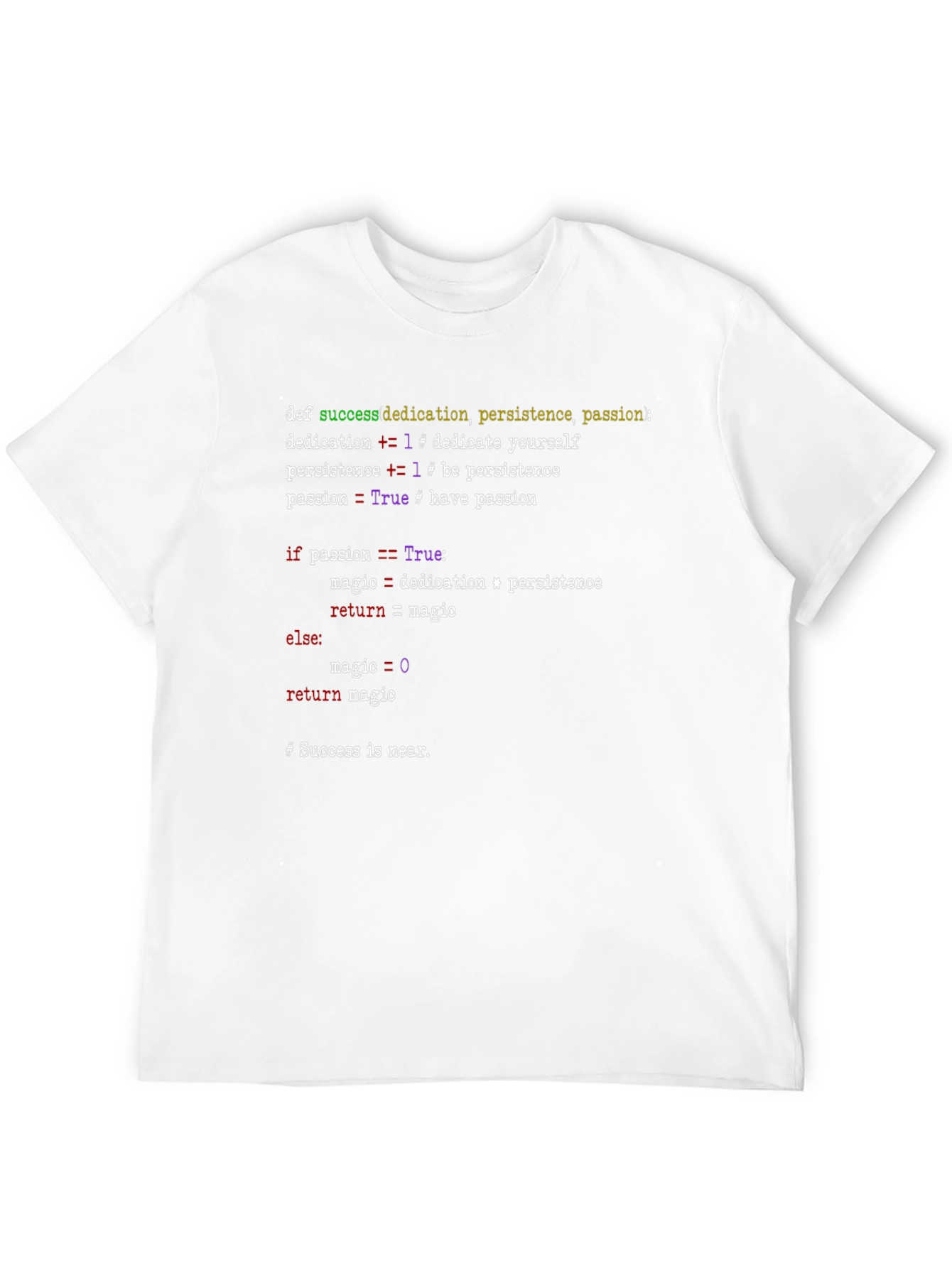 Python Code T-Shirt - Success Formula Tee