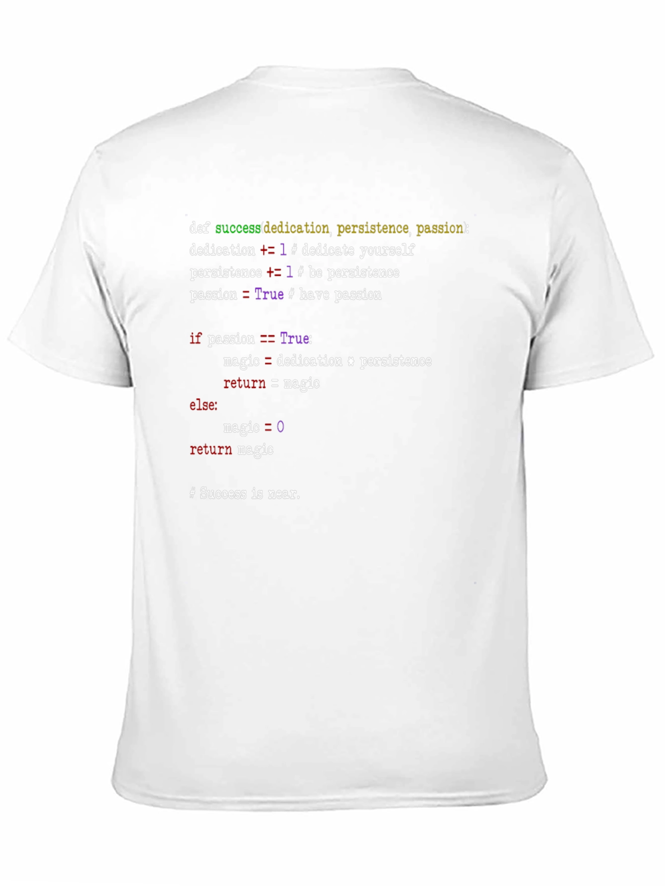 Python Code T-Shirt - Success Formula Tee