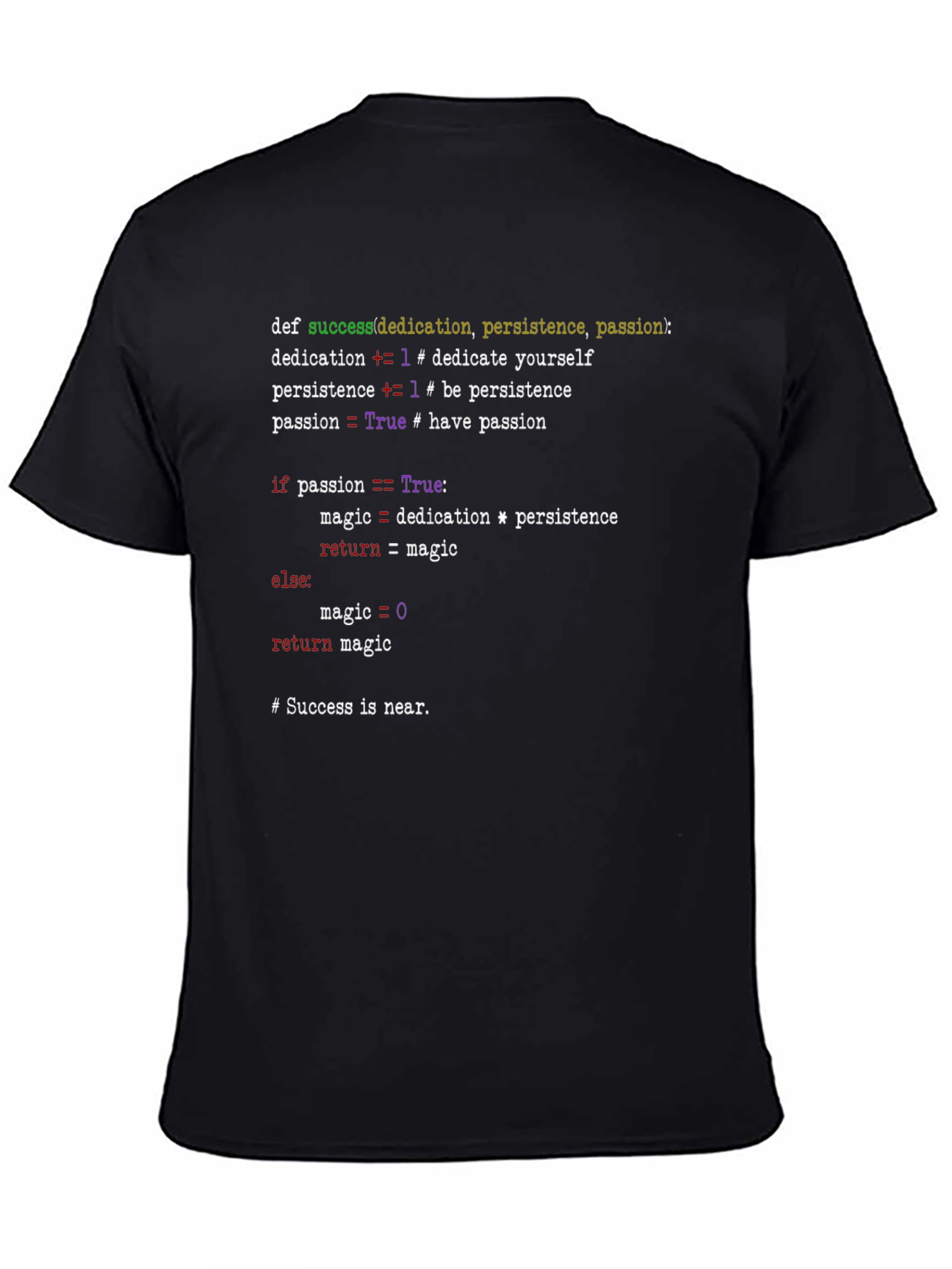 Python Code T-Shirt - Success Formula Tee