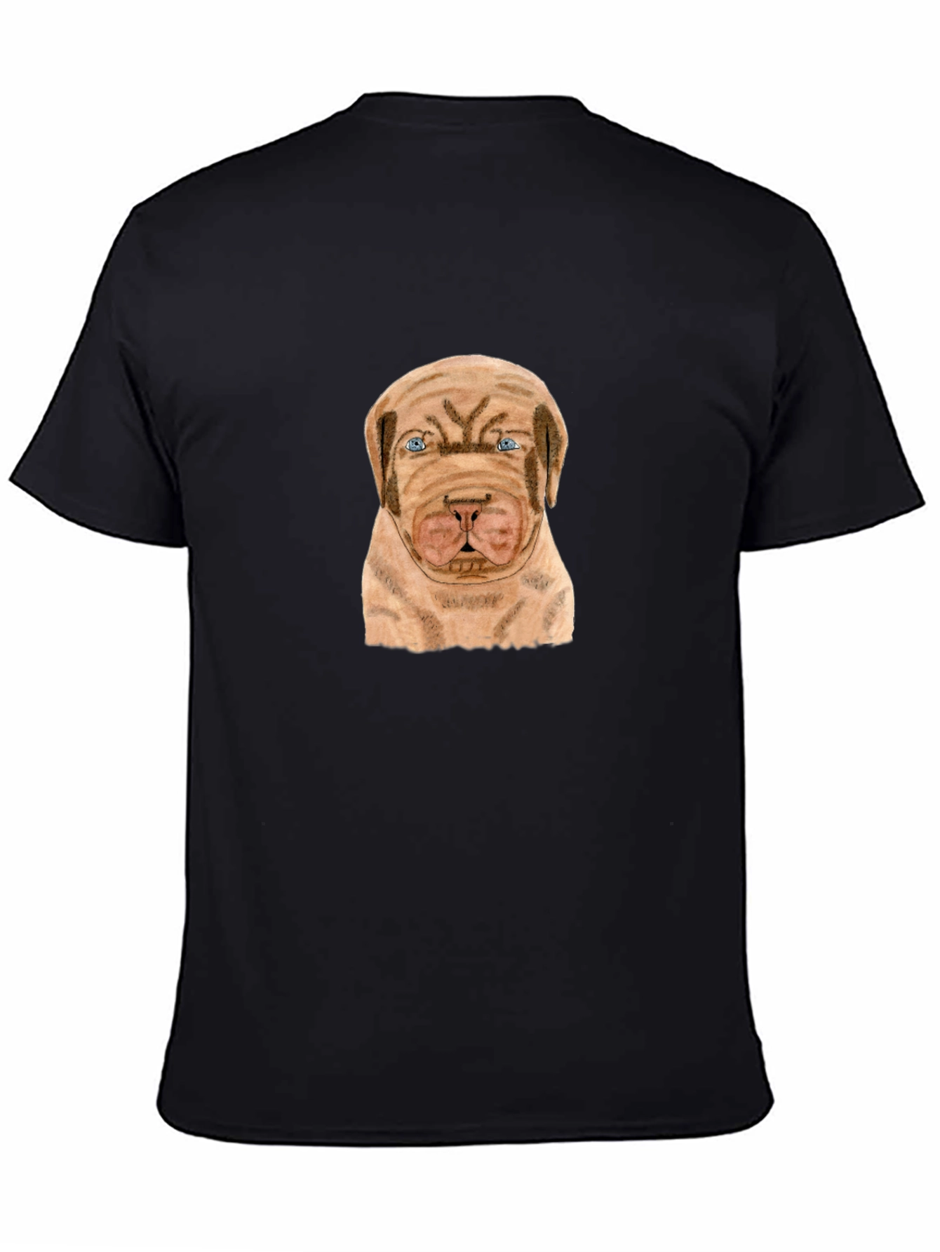 Dog Graphic T-Shirt - Casual Black Tee