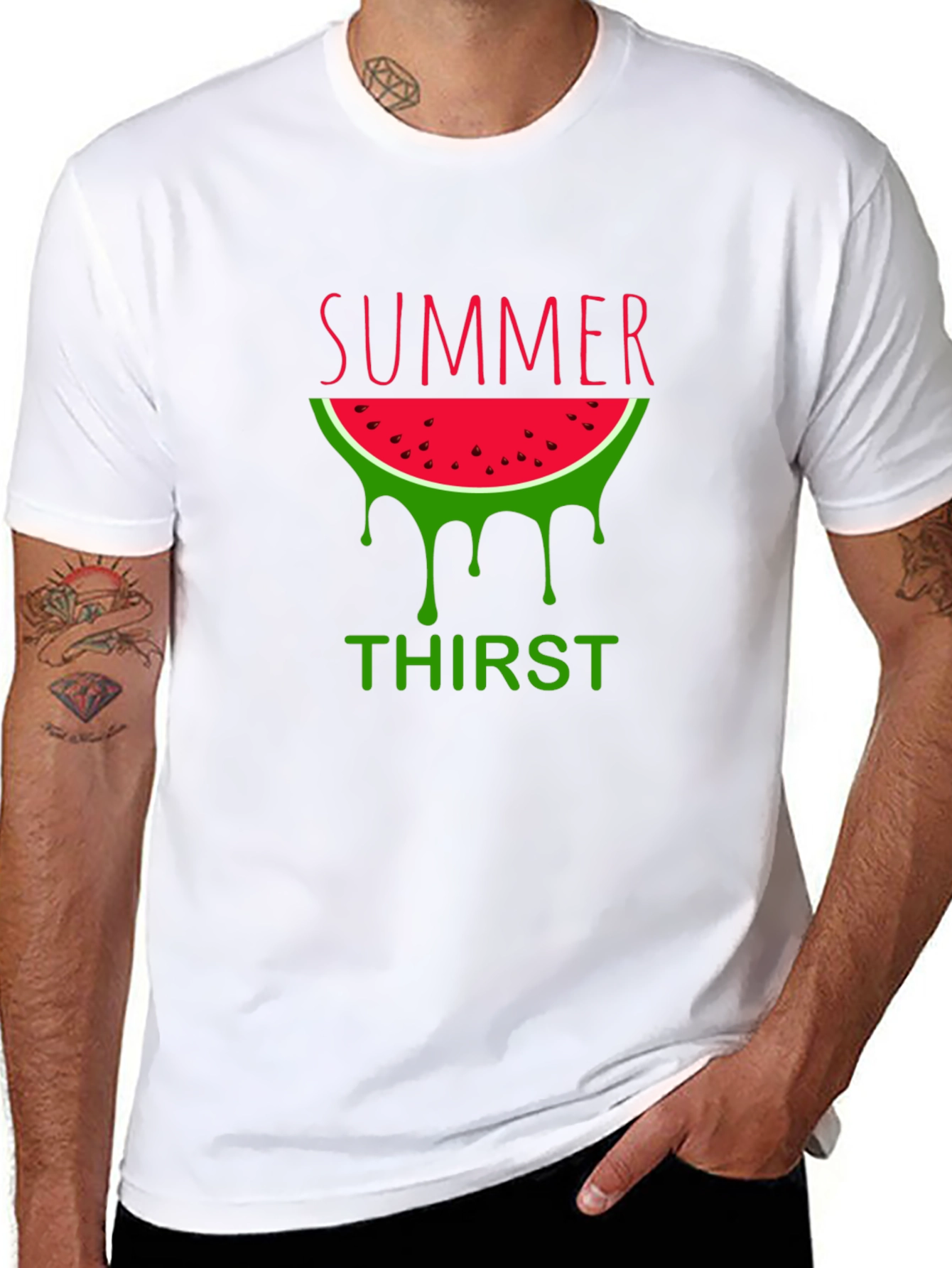 Summer Thirst Watermelon Graphic T-Shirt