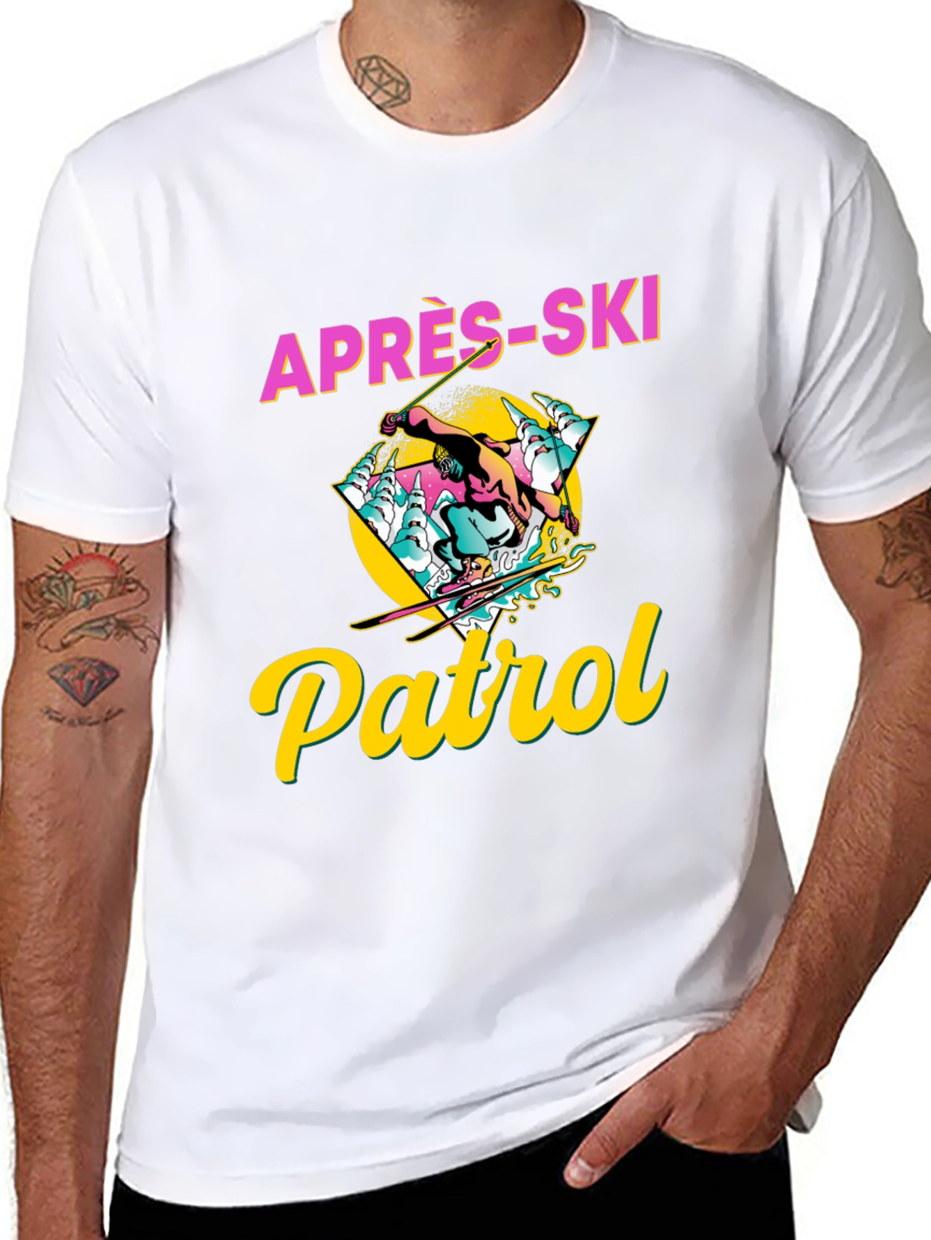 Après-Ski Patrol Graphic Tee - Retro Style