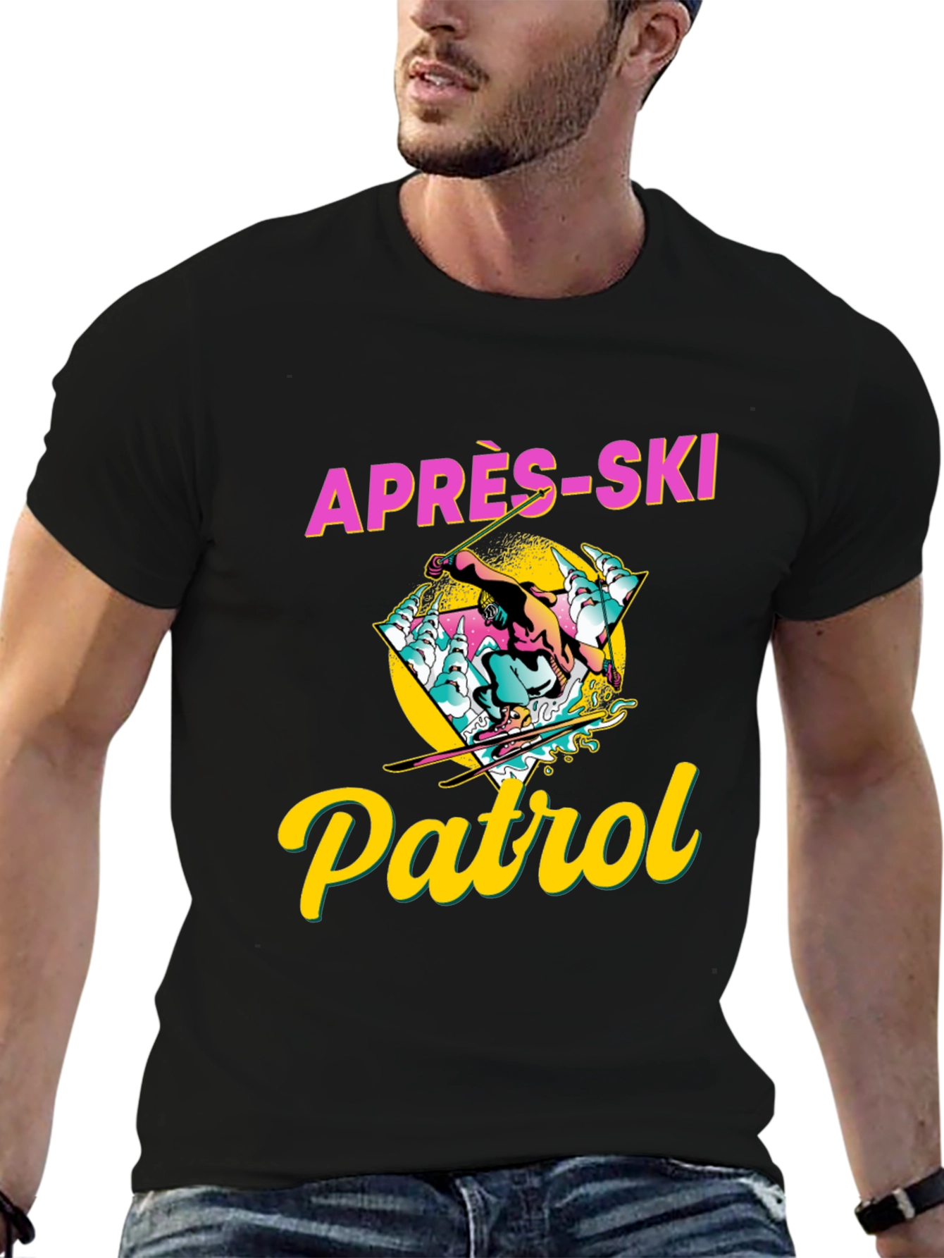 Après-Ski Patrol Graphic Tee - Retro Style