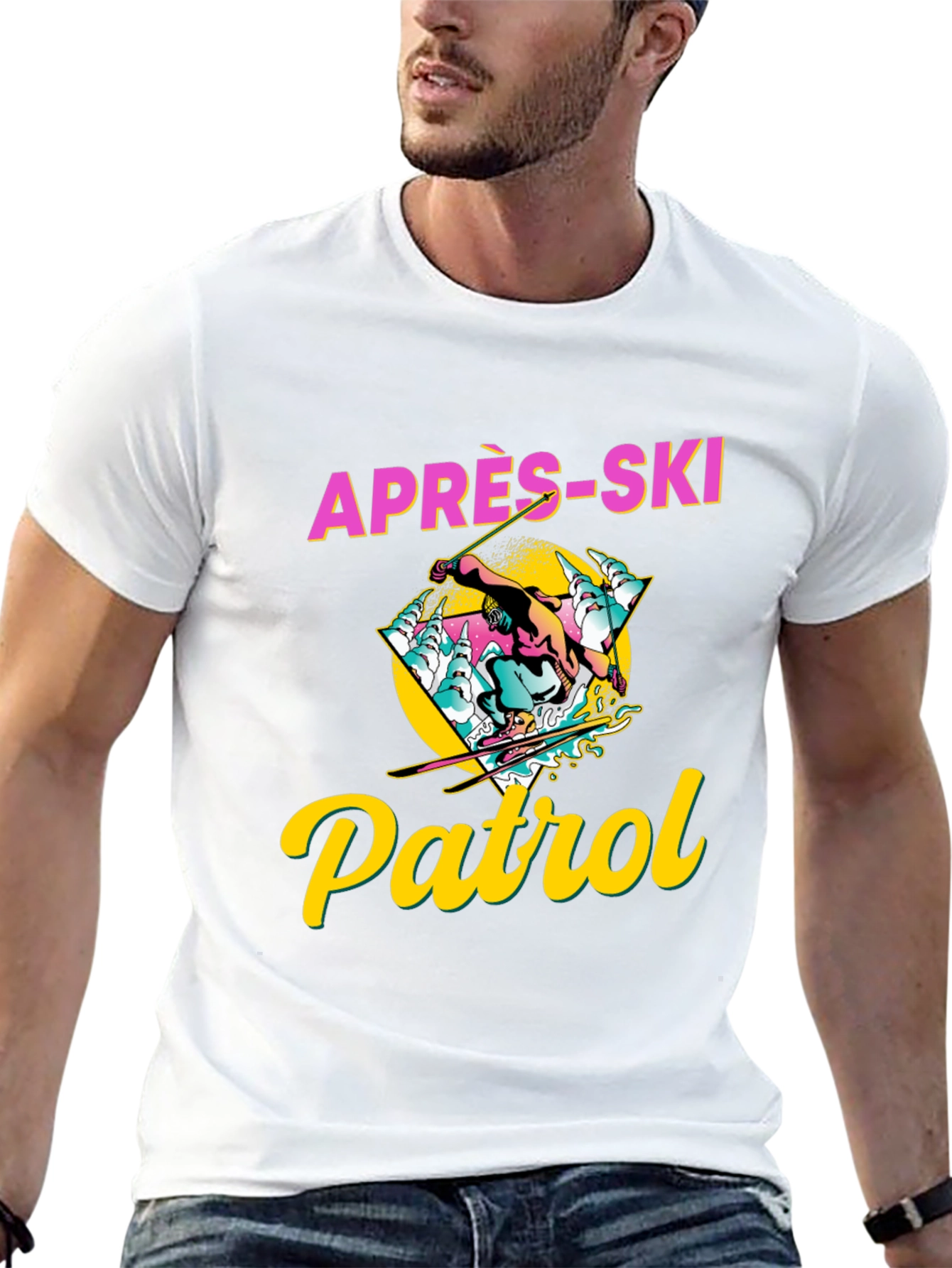 Après-Ski Patrol Graphic Tee - Retro Style