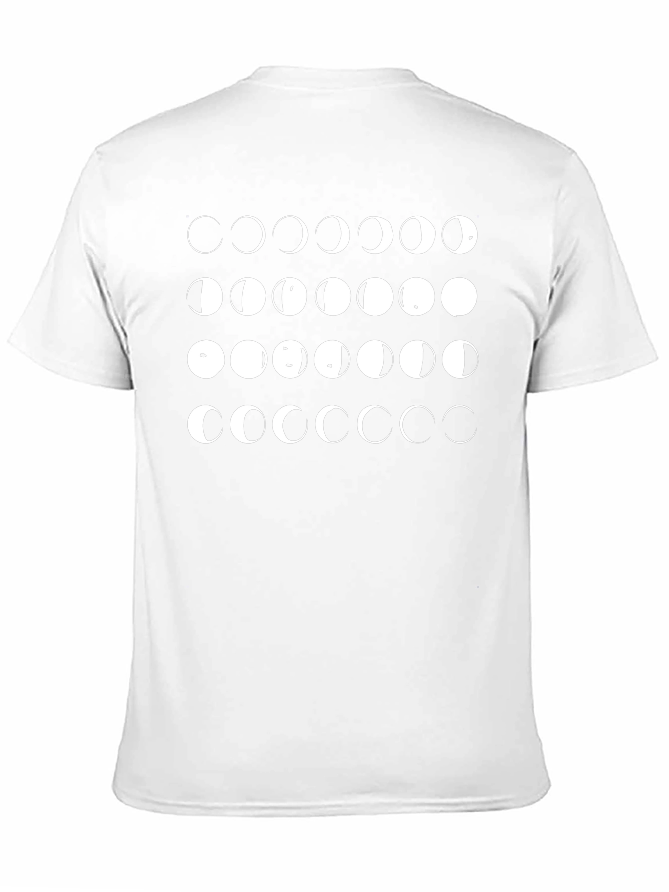 Lunar Phase Graphic Tee - Black Cotton