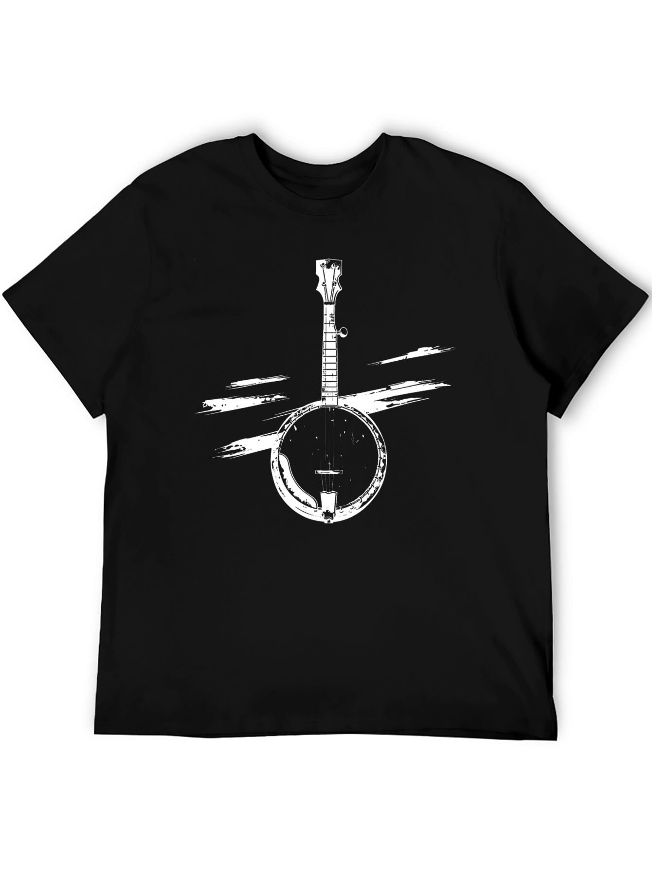 Banjo Graphic T-Shirt - Black Crew Neck Tee