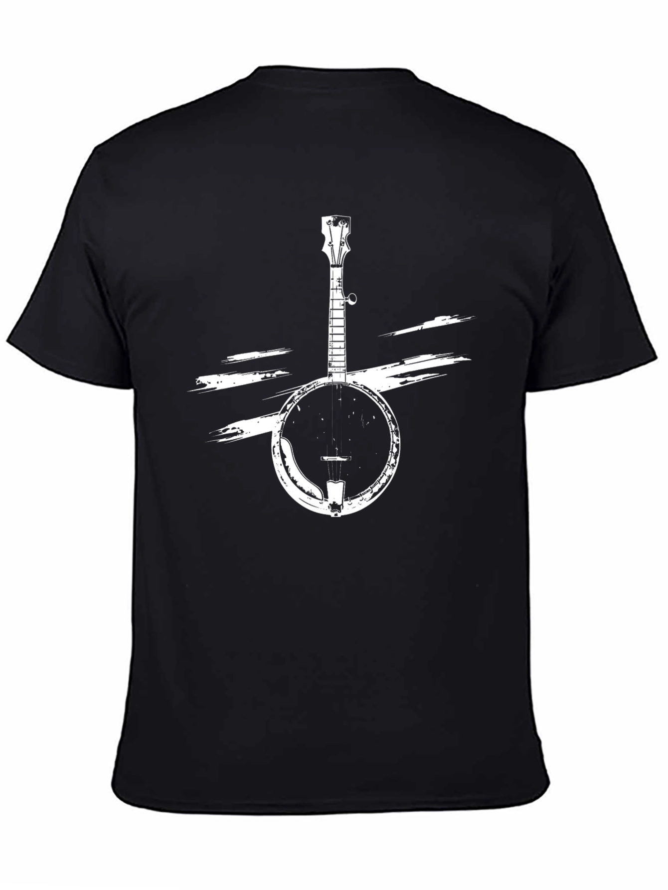 Banjo Graphic T-Shirt - Black Crew Neck Tee