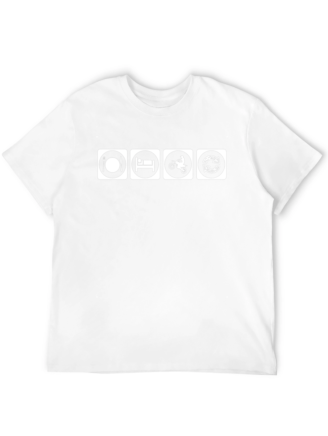 Eat Sleep Ride Repeat Black T-Shirt