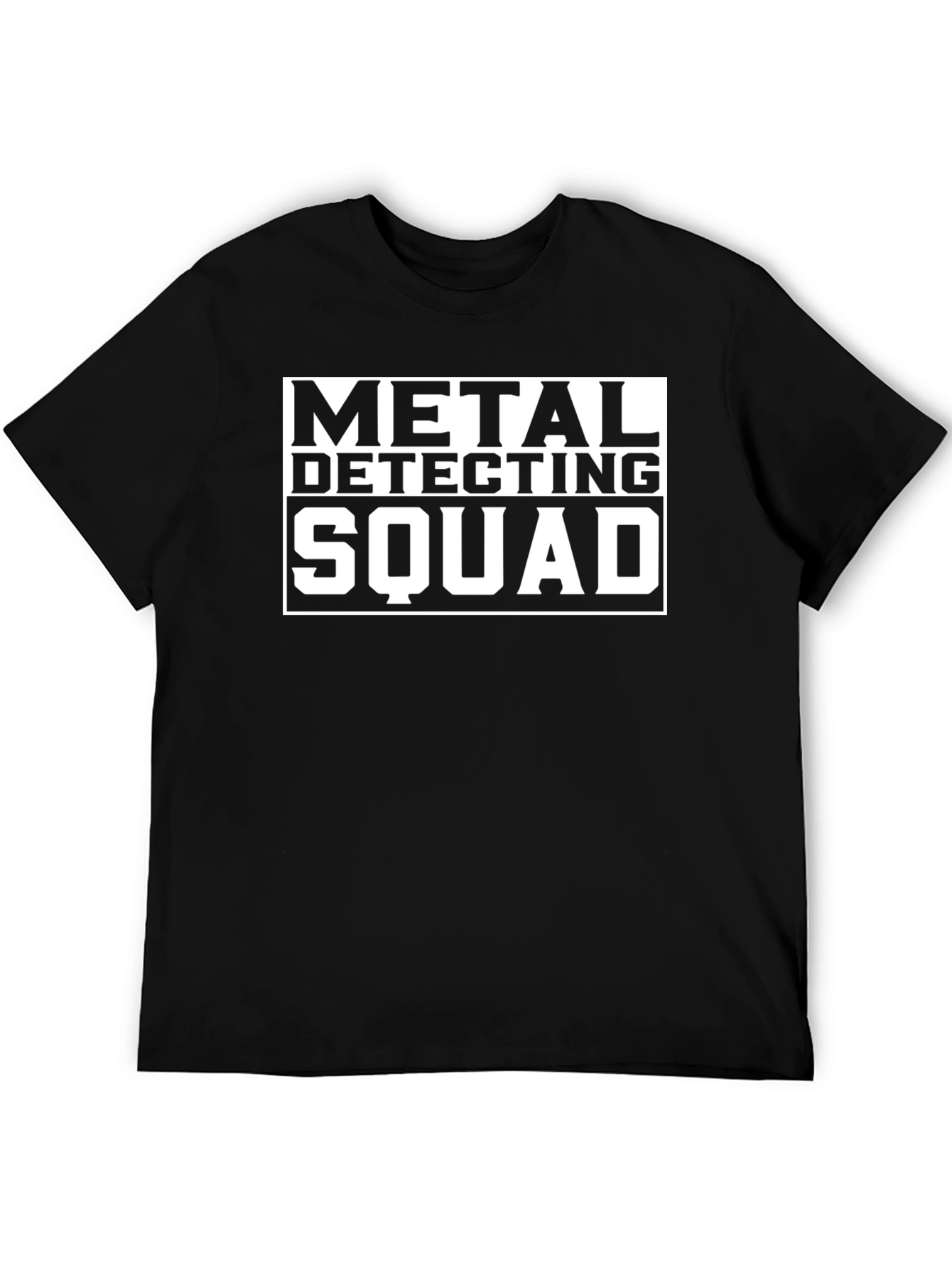 Metal Detecting Squad Black Graphic Tee