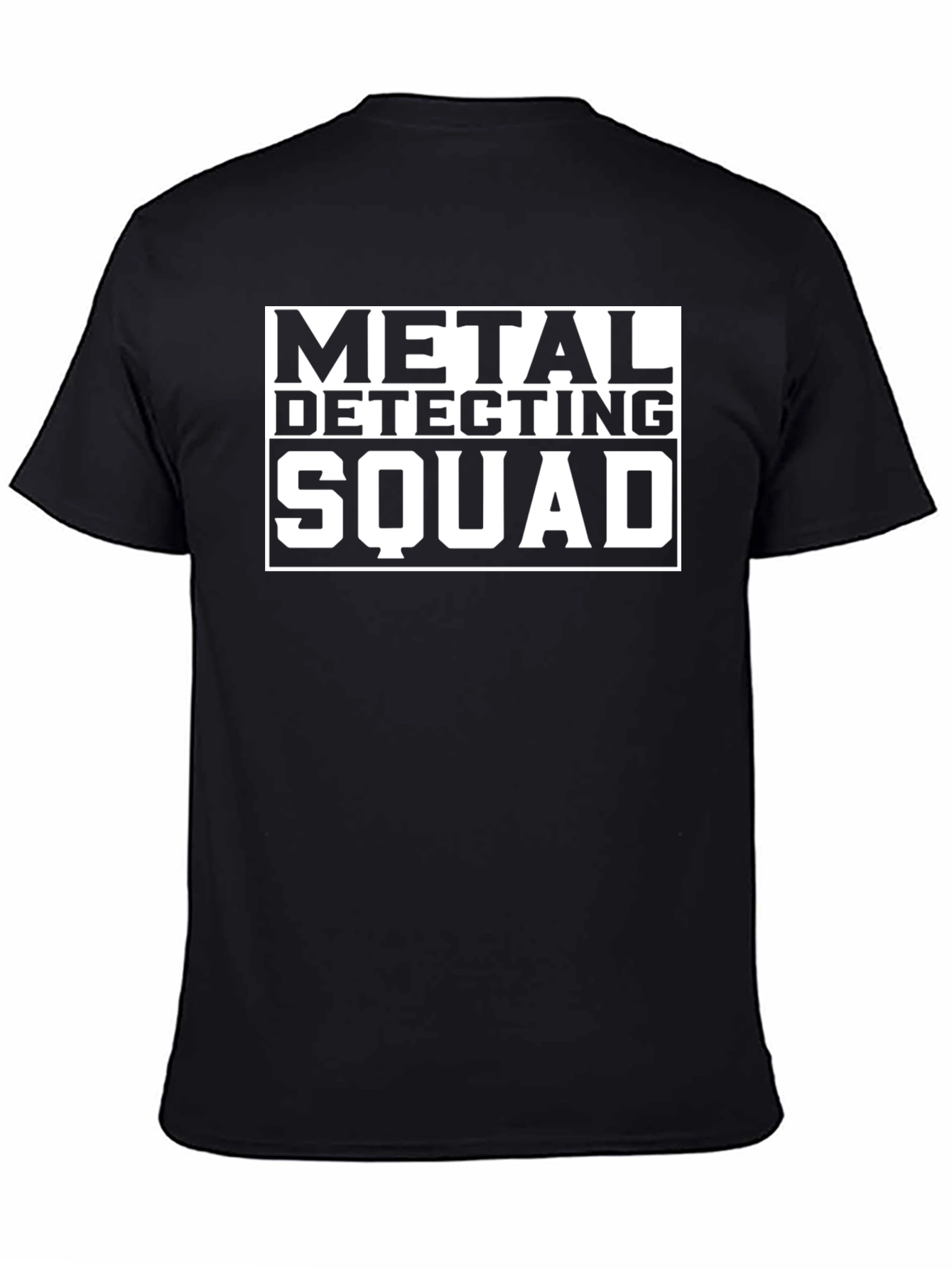Metal Detecting Squad Black Graphic Tee
