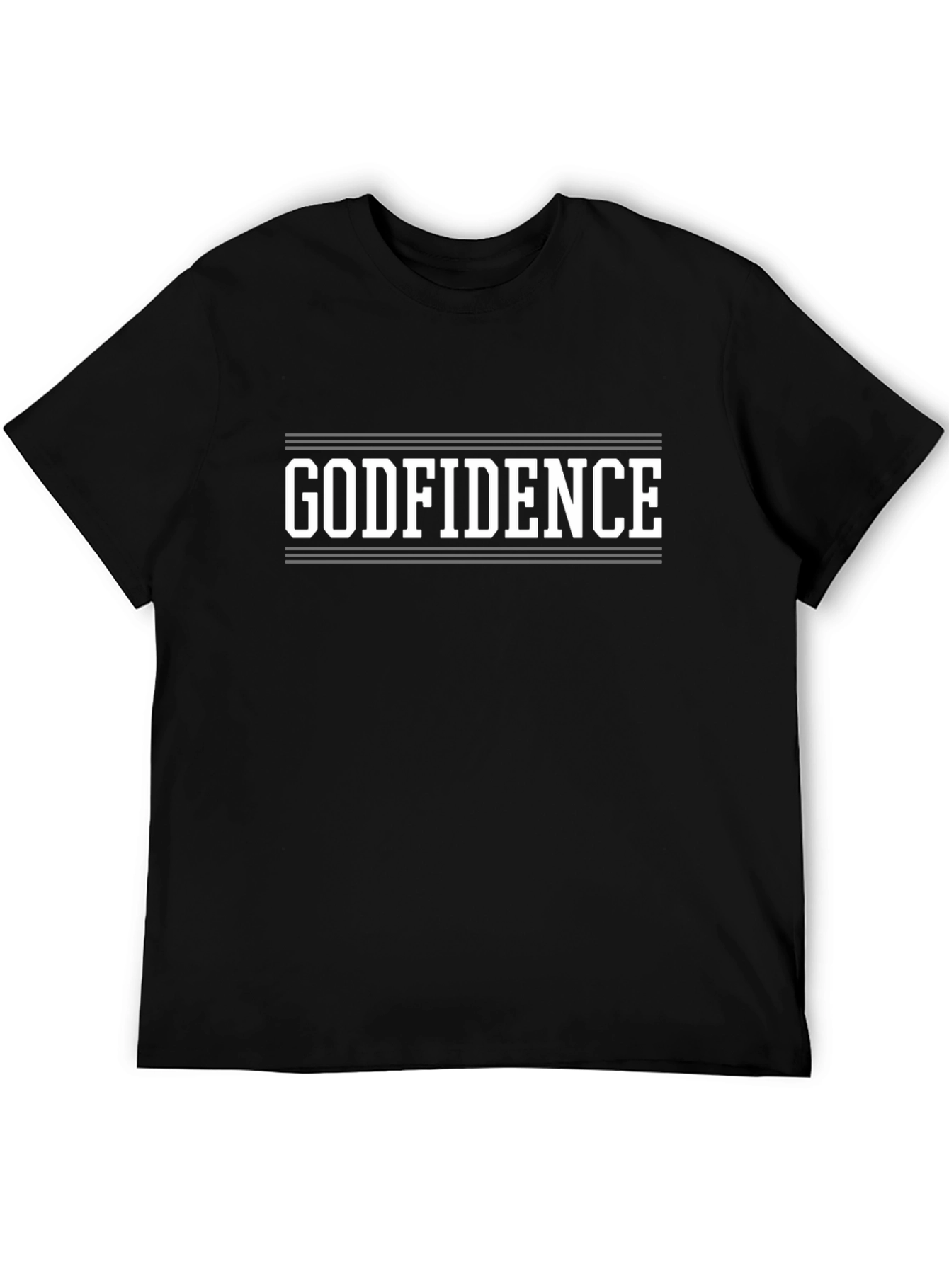 Godfidence Black T-Shirt - Religious Inspired Apparel