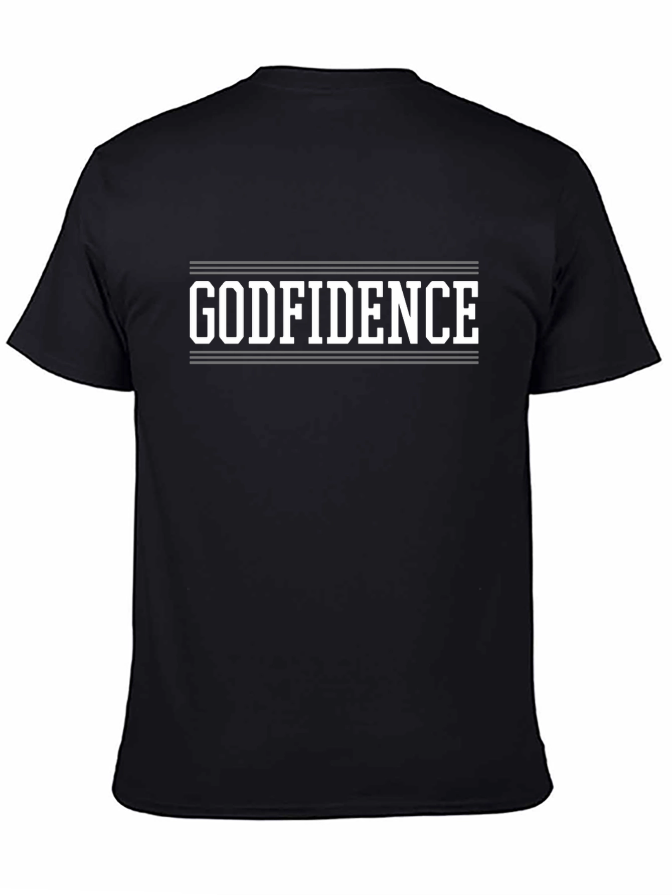 Godfidence Black T-Shirt - Religious Inspired Apparel