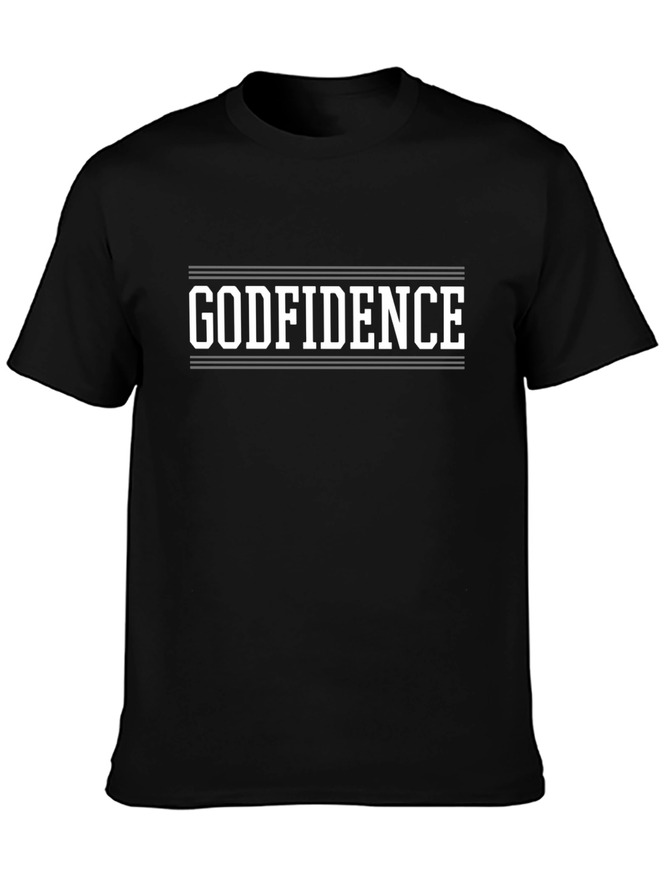 Godfidence Black T-Shirt - Religious Inspired Apparel