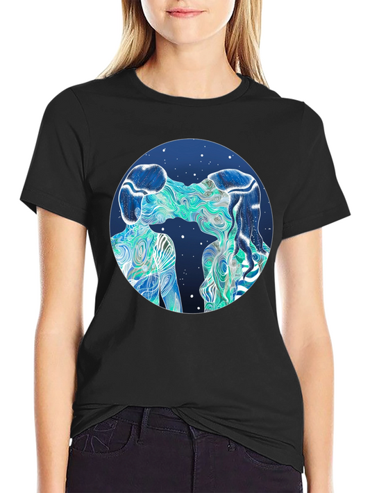 Abstract Lovers Graphic T-Shirt