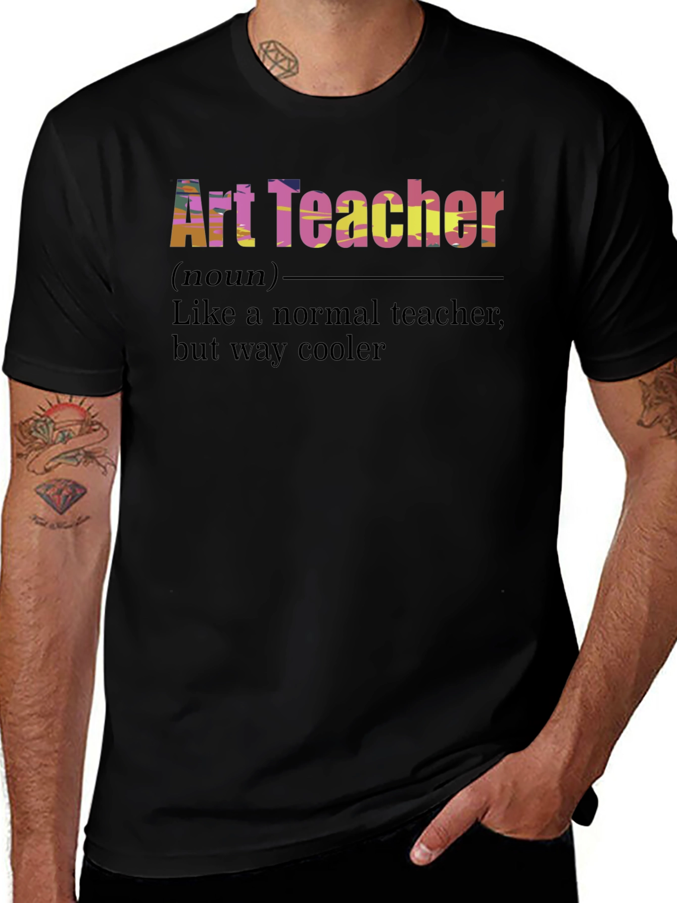 Art Teacher Definition Black T-Shirt
