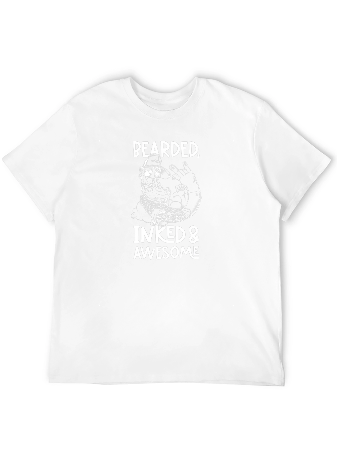 Bearded Inked & Awesome Graphic T-Shirt
