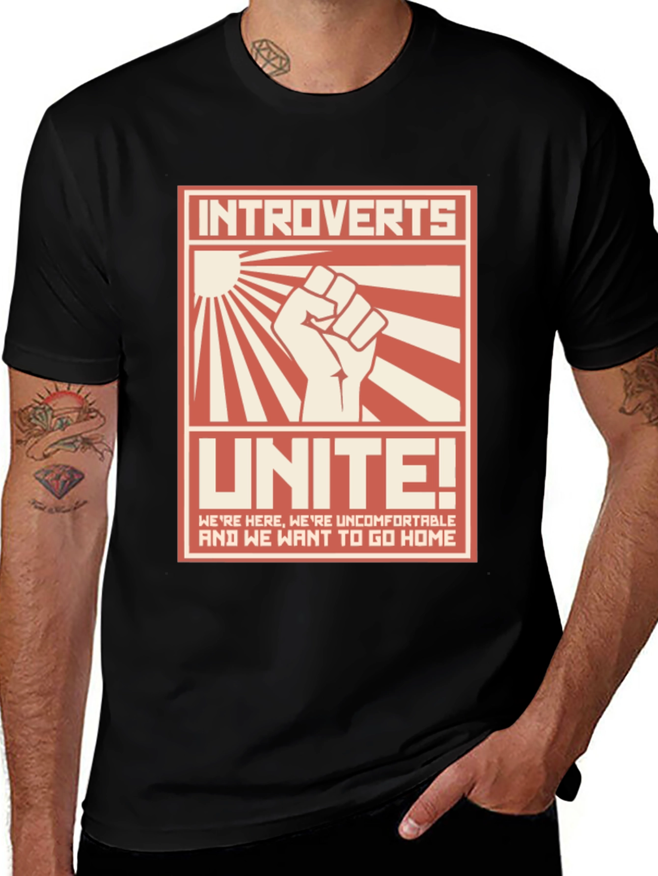 Introverts Unite Graphic T-Shirt
